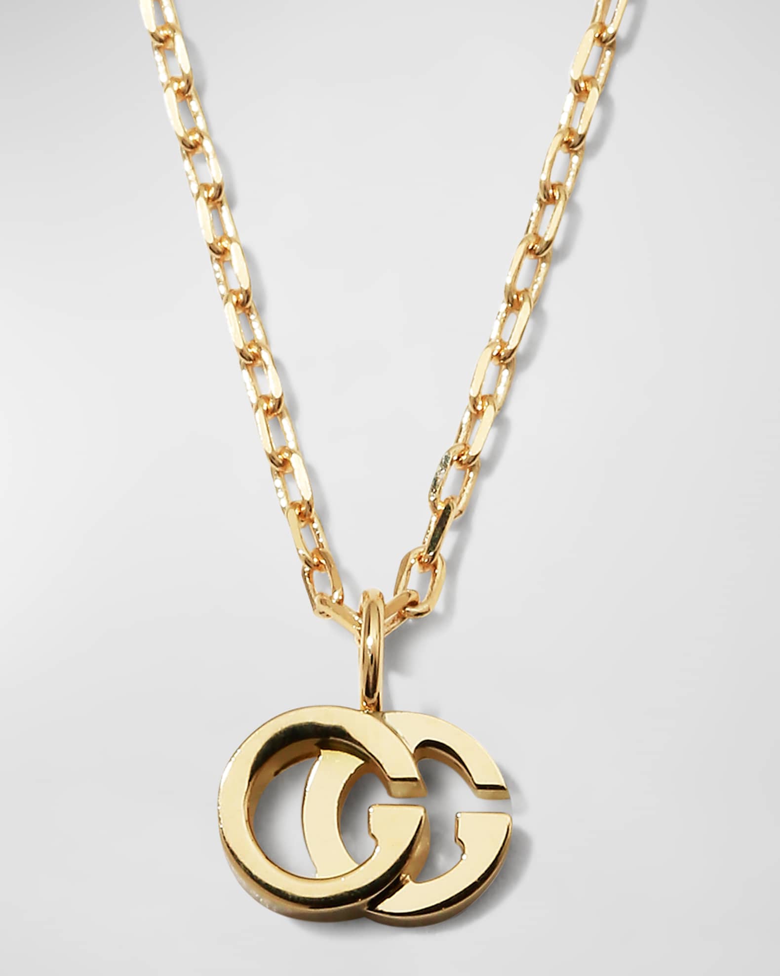 Gucci 18k Gold GG Running Necklace Neiman Marcus