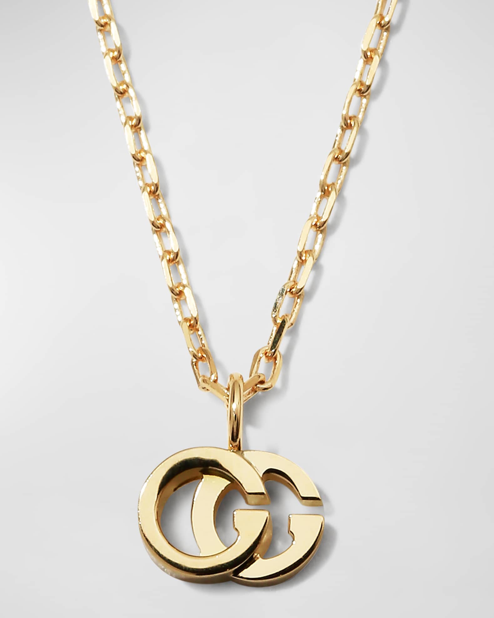 Gucci 18k Gold GG Running Necklace | Neiman Marcus