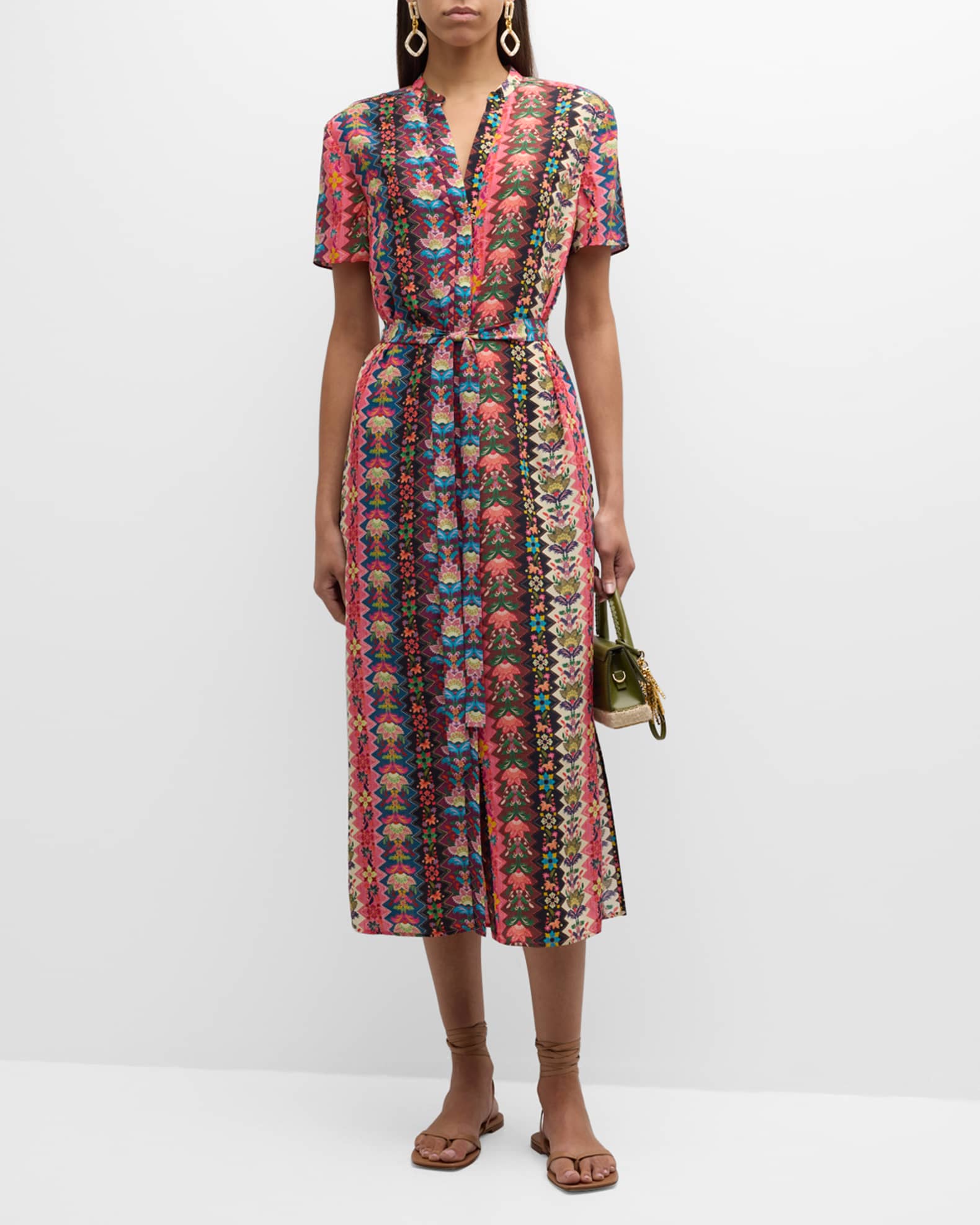 Vicki Printed Midi Dress