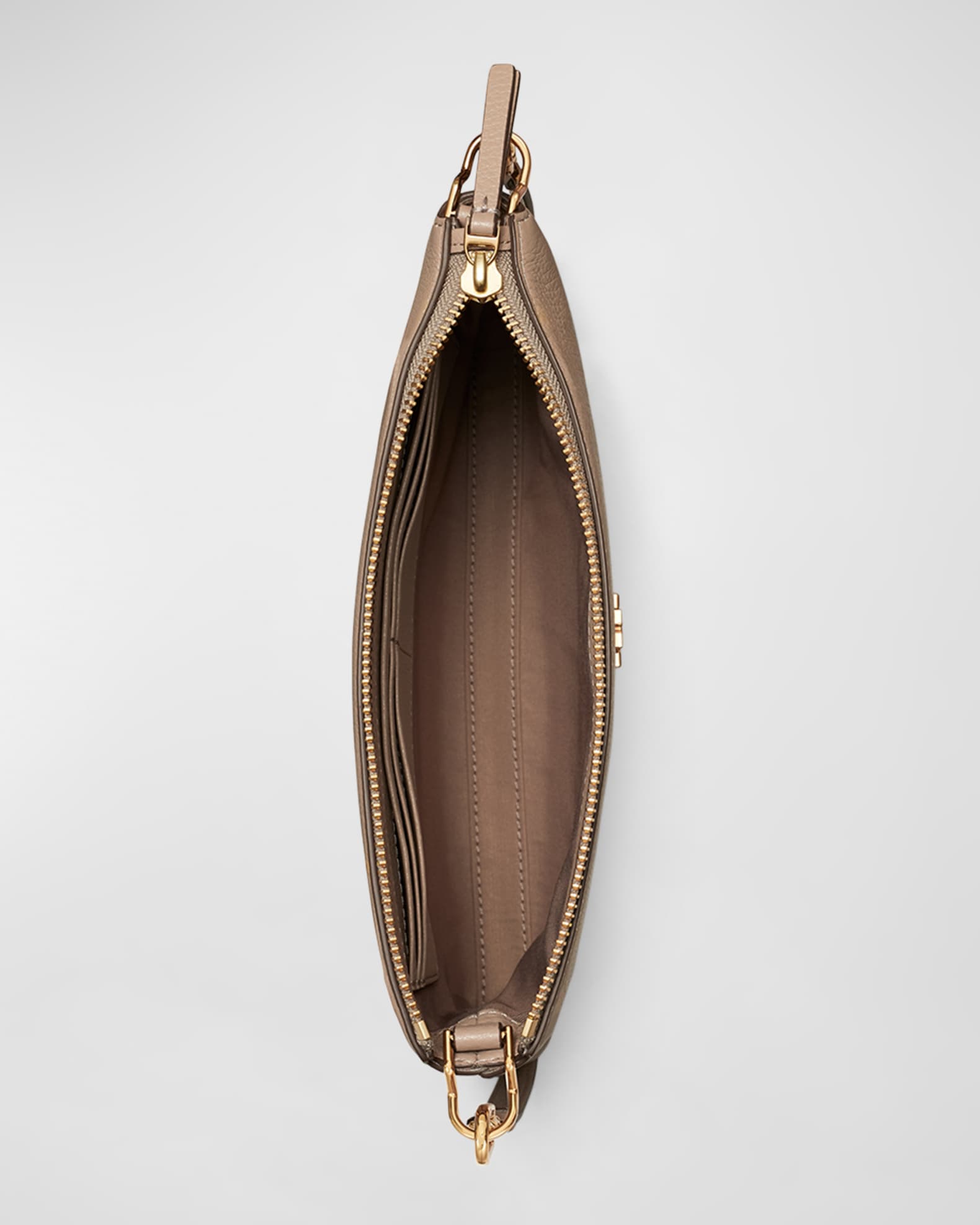 Kira Pebbled Leather Top Zip Crossbody Bag