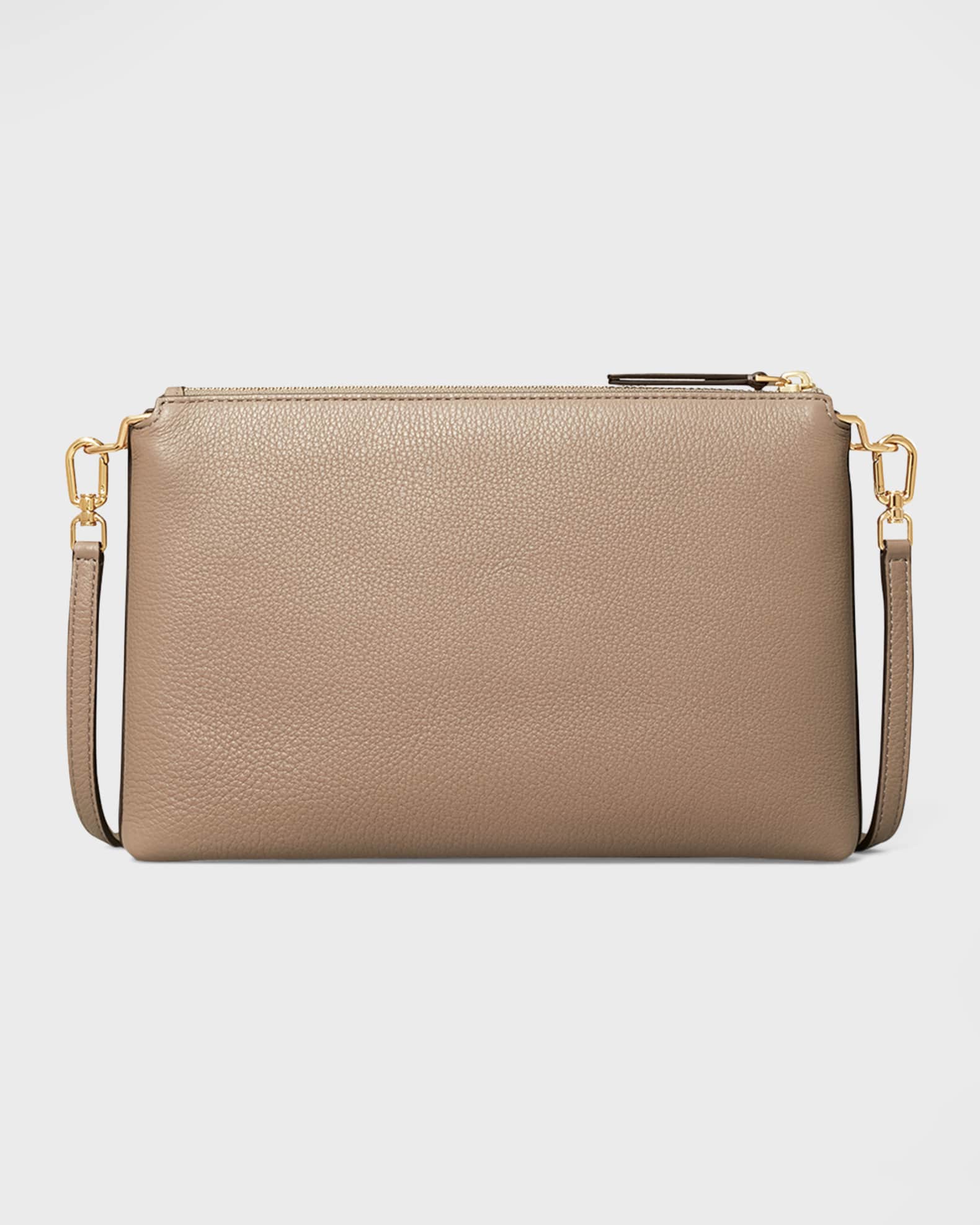 Tory Burch Kira Pebbled Leather Top Zip Crossbody Bag Neiman Marcus