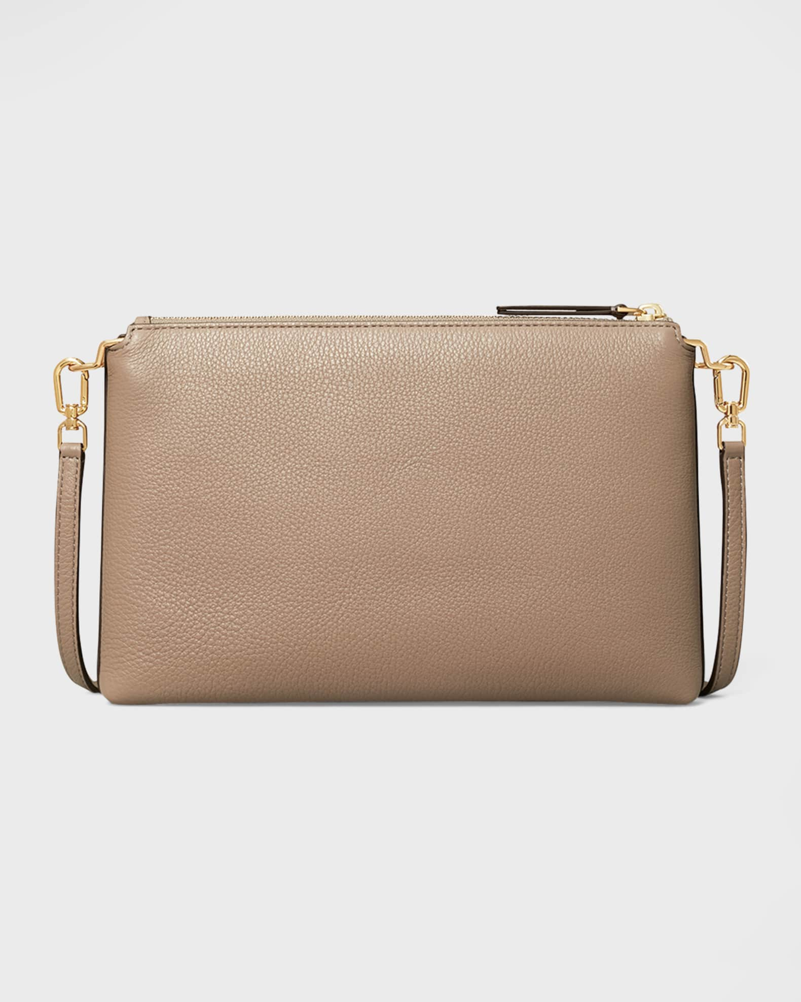 Tory Burch Mercer Pebbled Zip Crossbody Bag