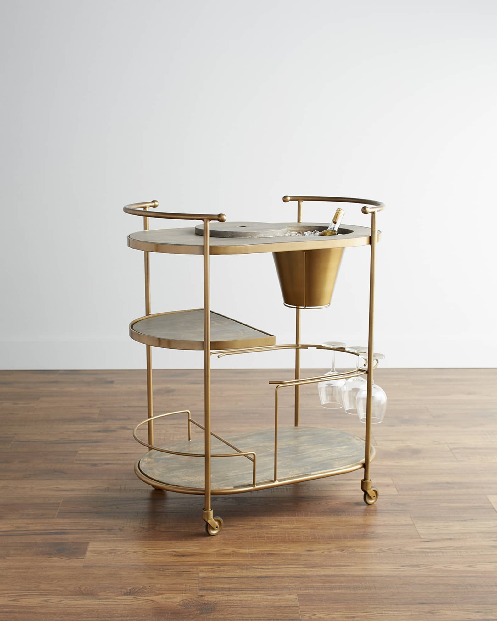Tamara Art Deco Bar Cart 0