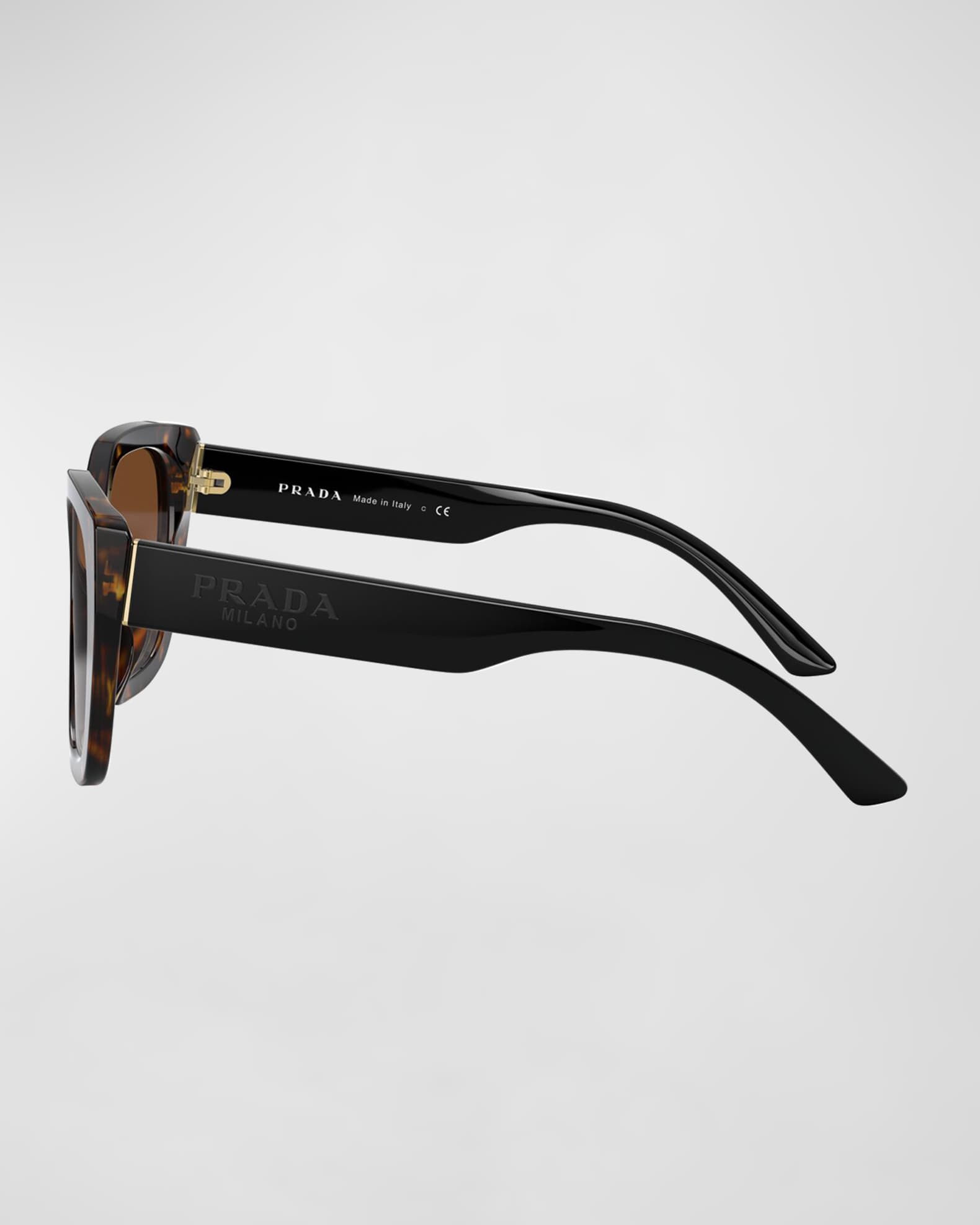 Prada Polarized Rectangle Sunglasses Neiman Marcus