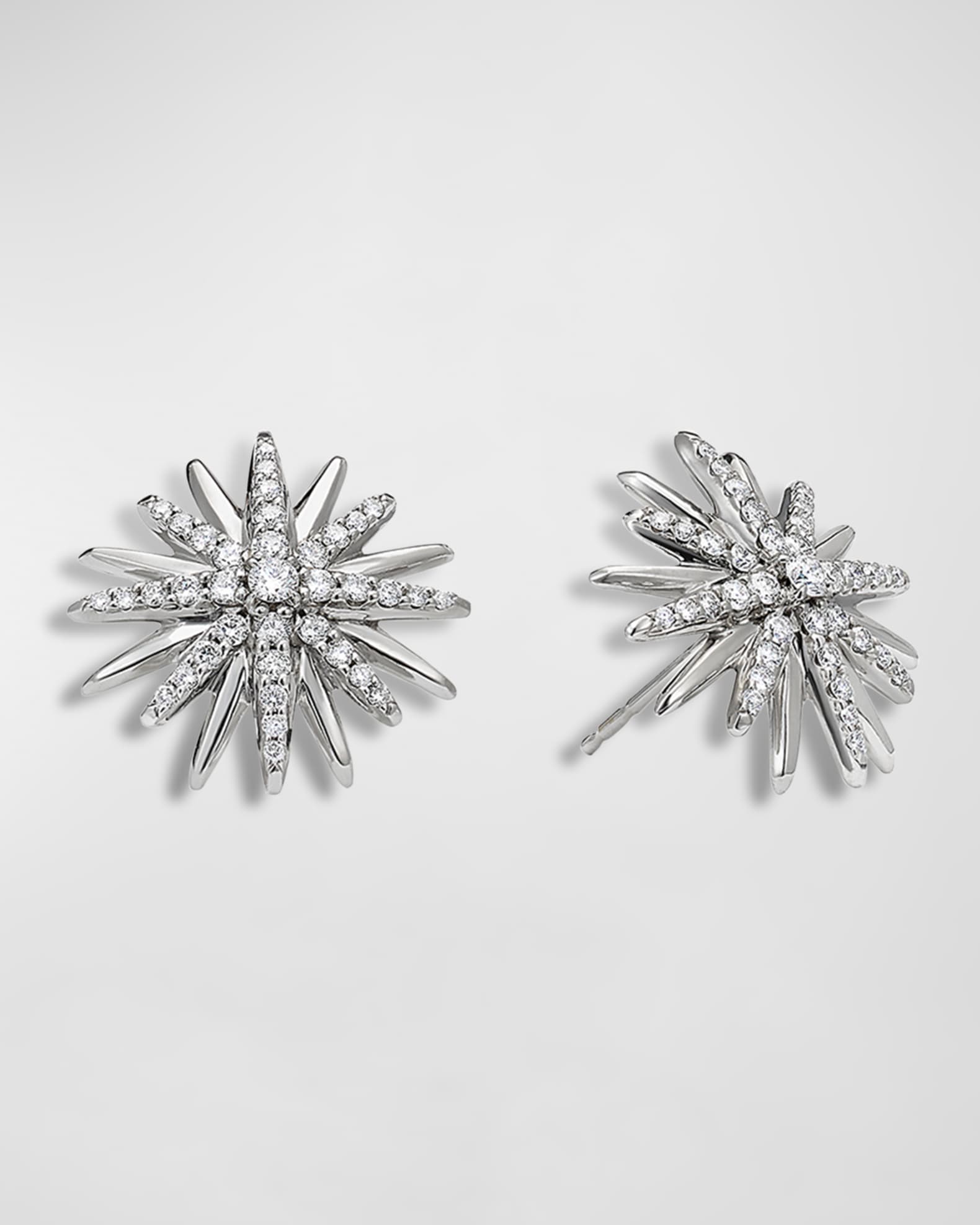 David Yurman Starburst Stud Earrings with Pave Diamonds Neiman