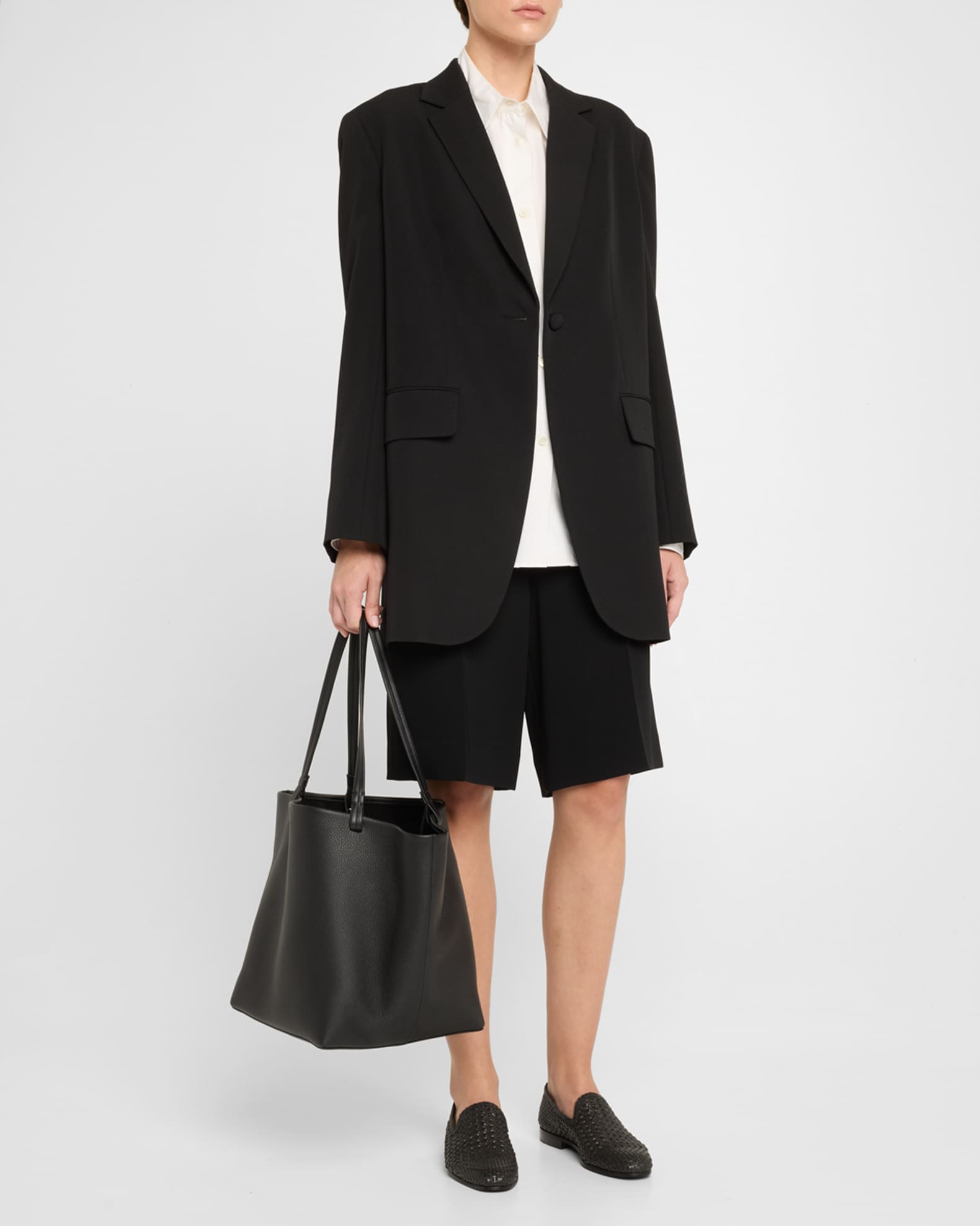 THE ROW Park Tote Three in Lux Grained Calfskin | Neiman Marcus