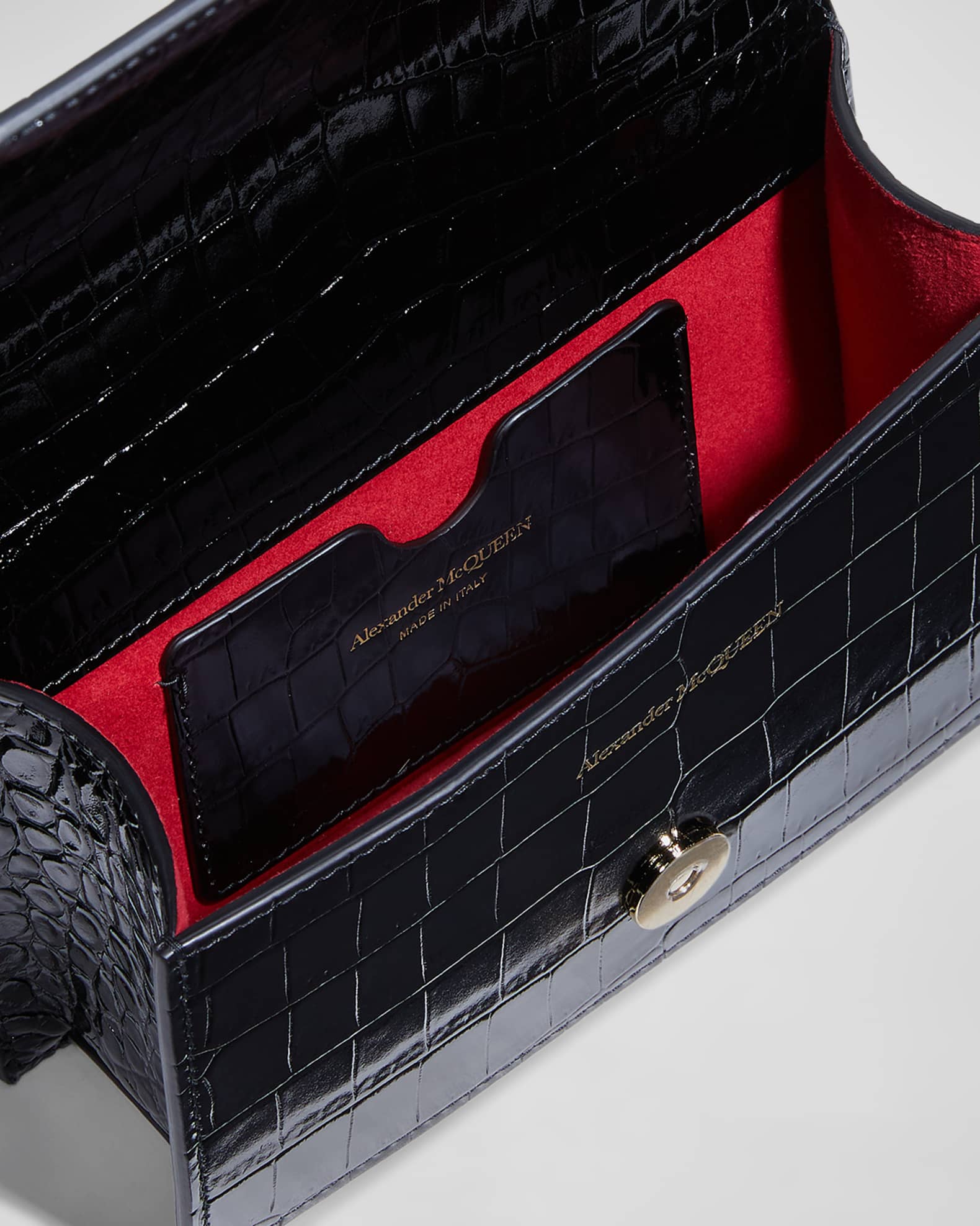Alexander McQueen Mini Jeweled Satchel Bag | Neiman Marcus