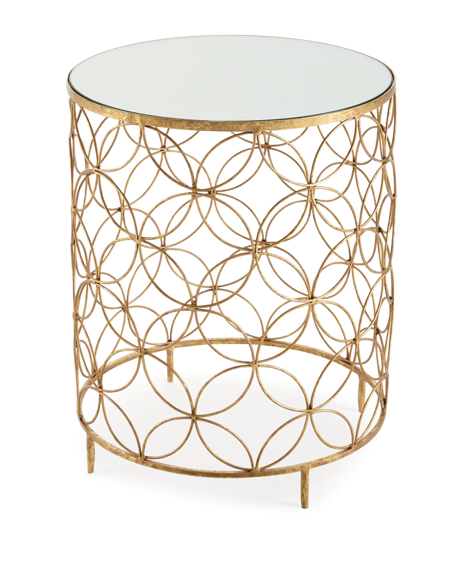 Sherry Mirror Top Side Table | Neiman Marcus
