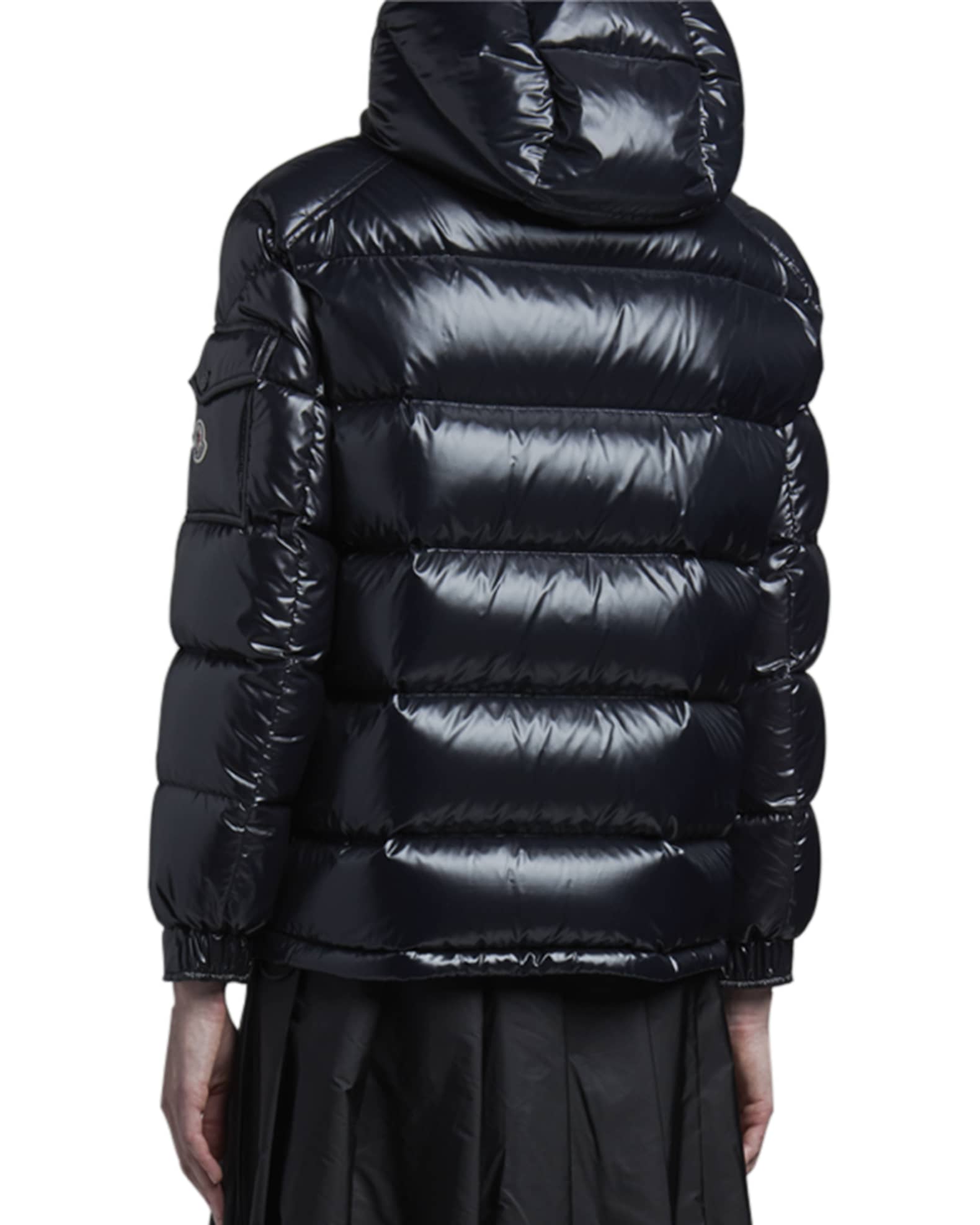 moncler maire shiny puffer jacket