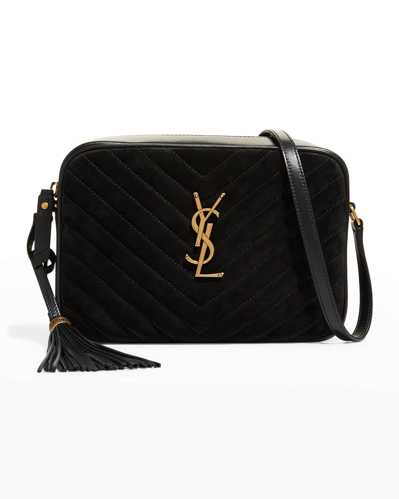 Saint Laurent Lou YSL Suede Camera Crossbody Bag Neiman Marcus