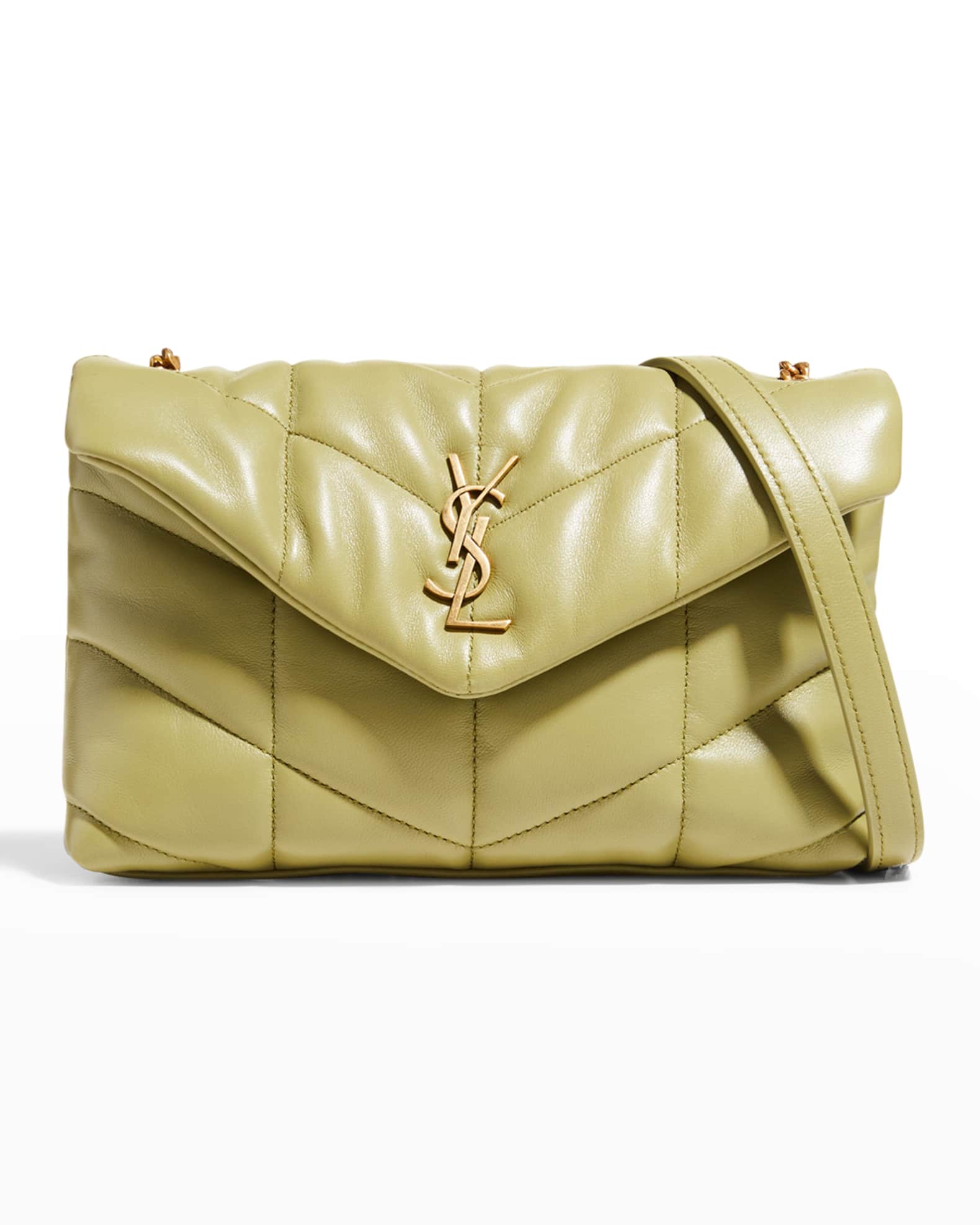 neimanmarcus.com | LouLou Toy YSL Puffer Quilted Lambskin Crossbody Bag