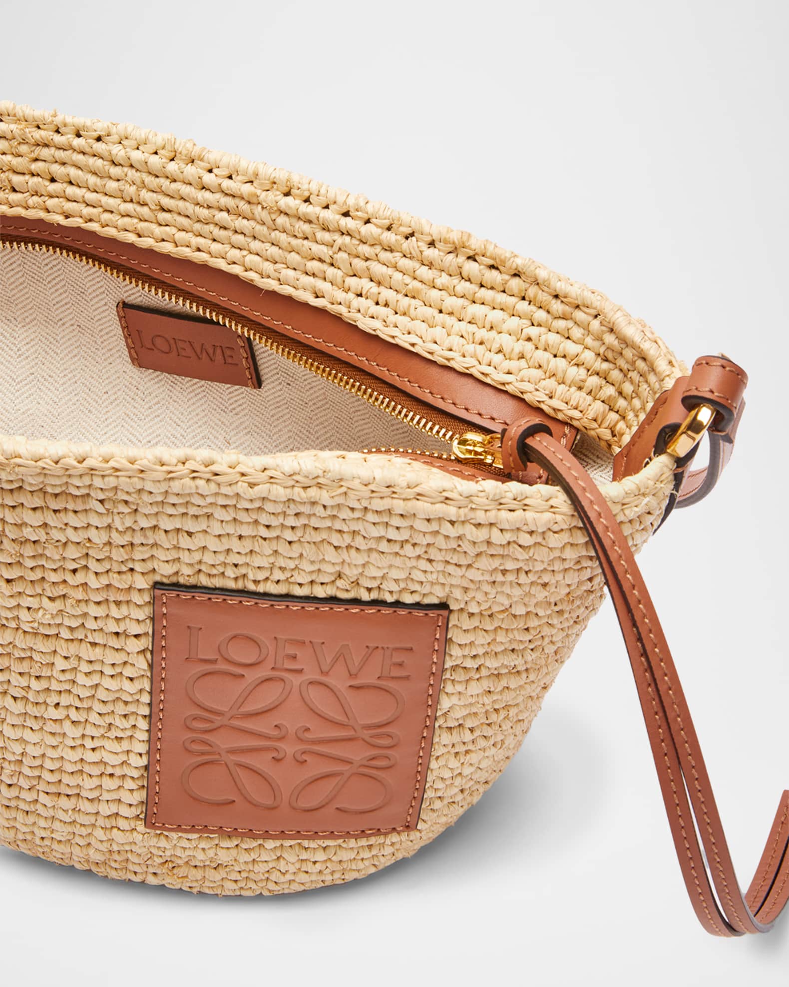 Loewe x Paula's Ibiza Pochette Medium Raffia Crossbody Bag