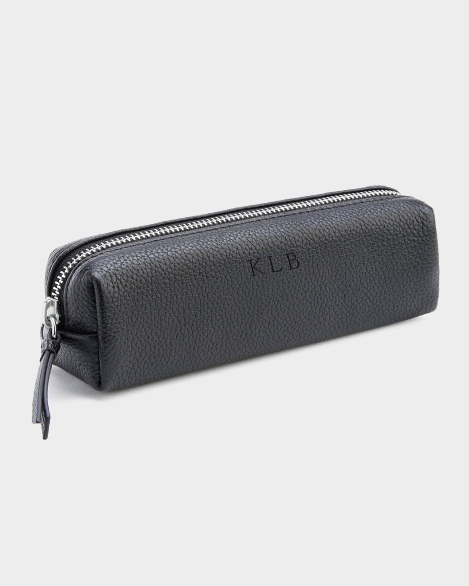 ROYCE New York Pebbled Leather Pencil Case | Neiman Marcus