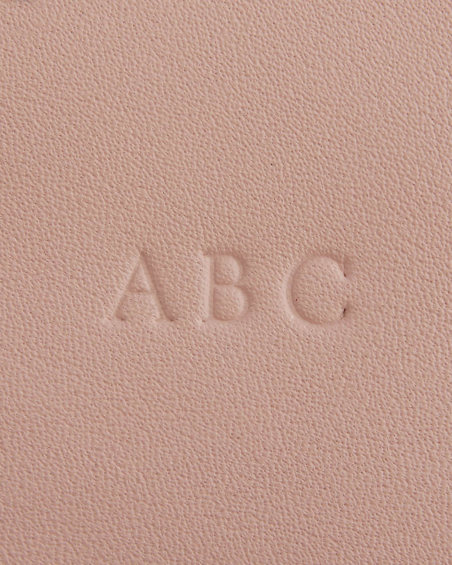 Monogrammed Leather Heart-Shaped Key Chain 1