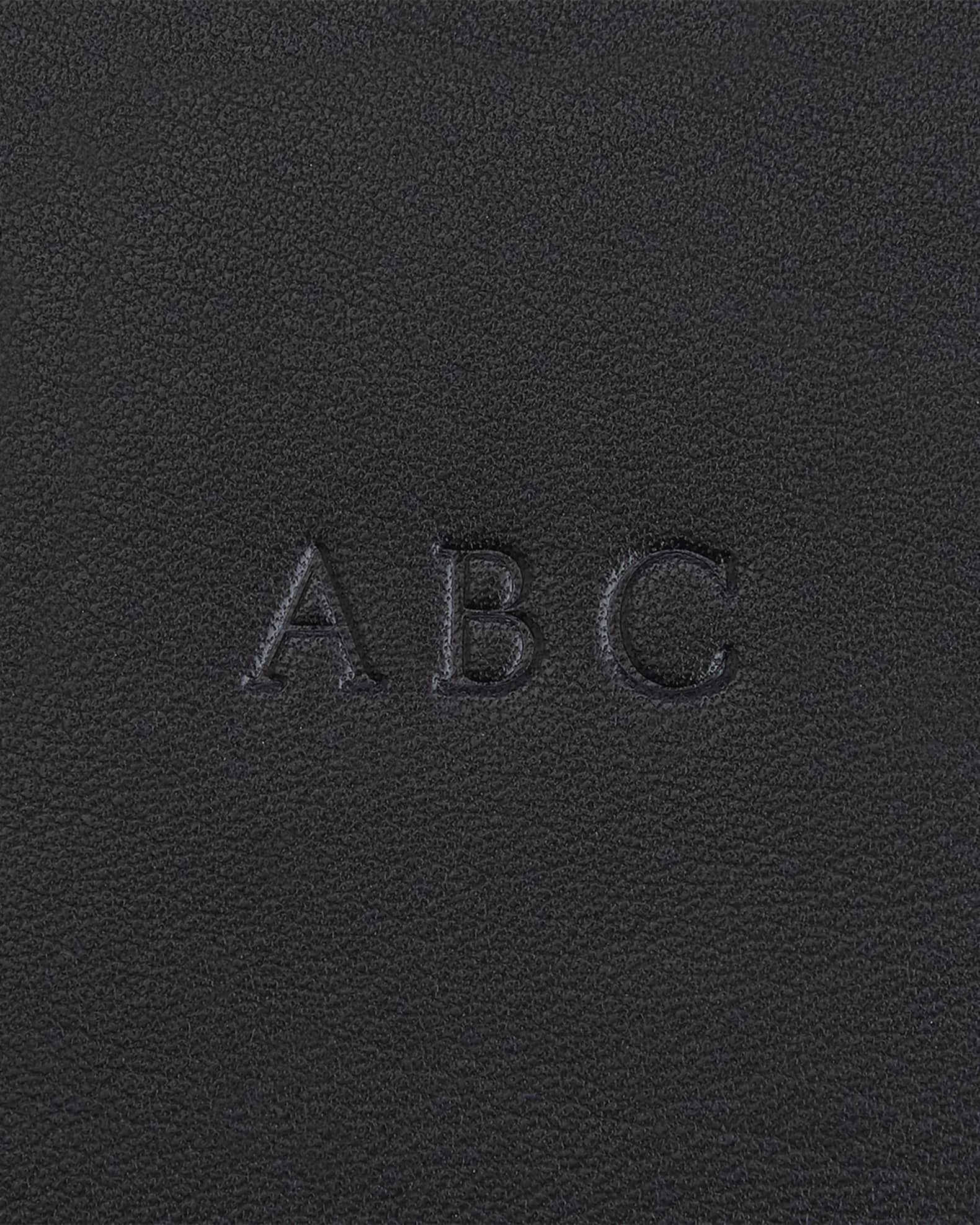 Monogrammed Compact Leather Cosmetic Bag 1