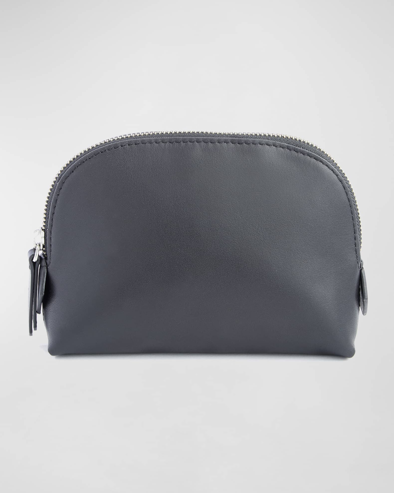 Monogrammed Compact Leather Cosmetic Bag 0