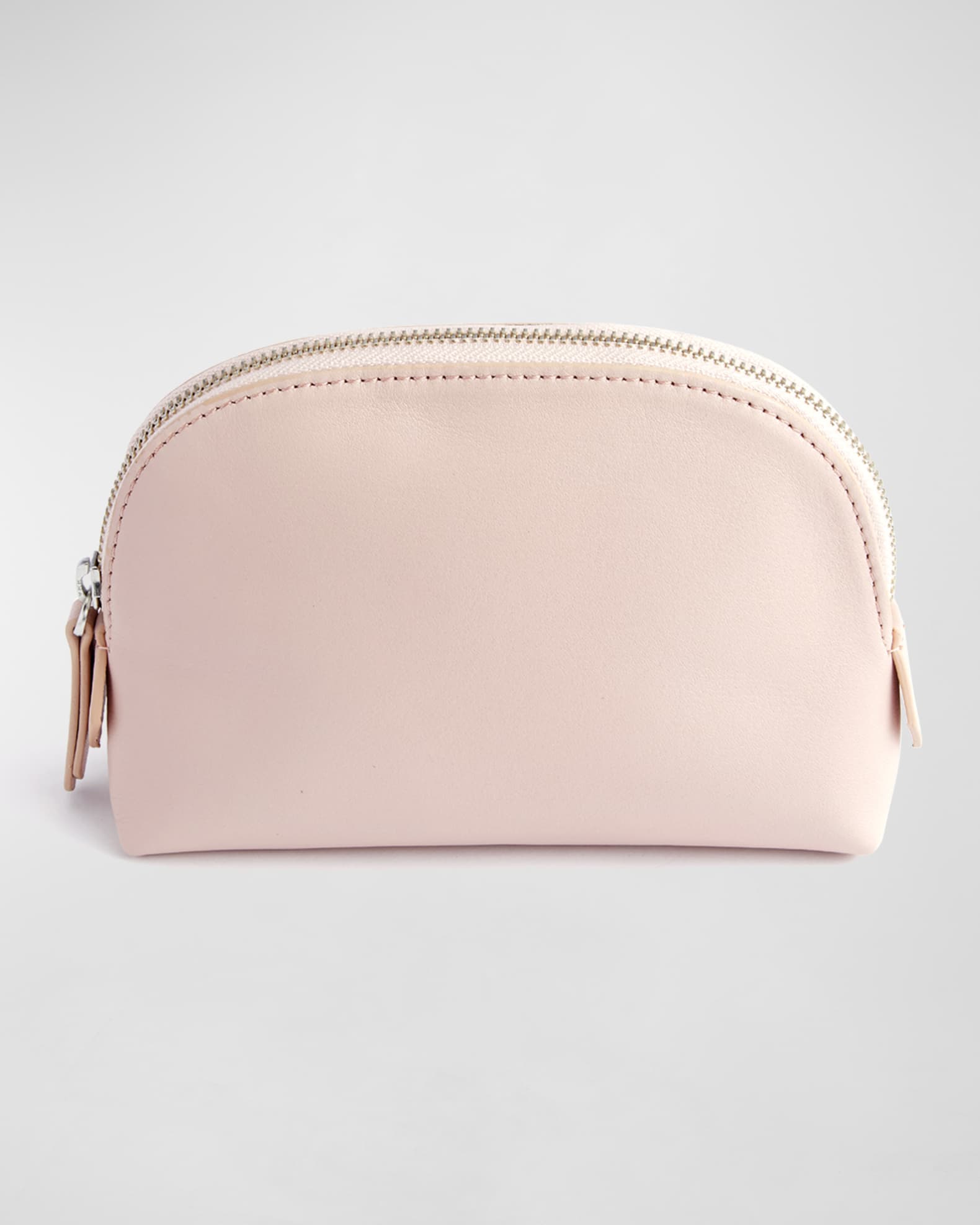 Monogrammed Compact Leather Cosmetic Bag 0