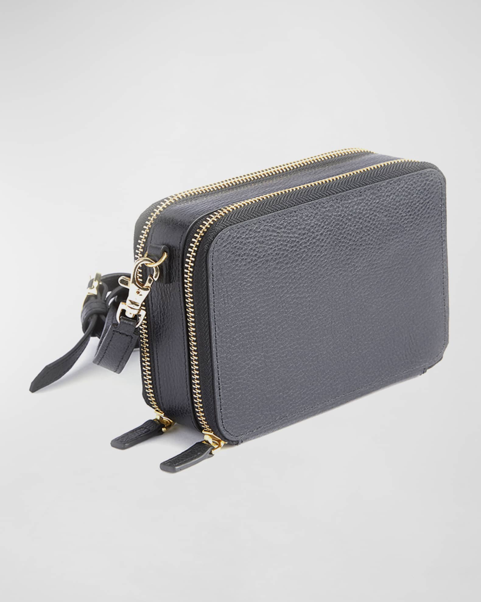 Monogrammed Leather Crossbody Bag 1