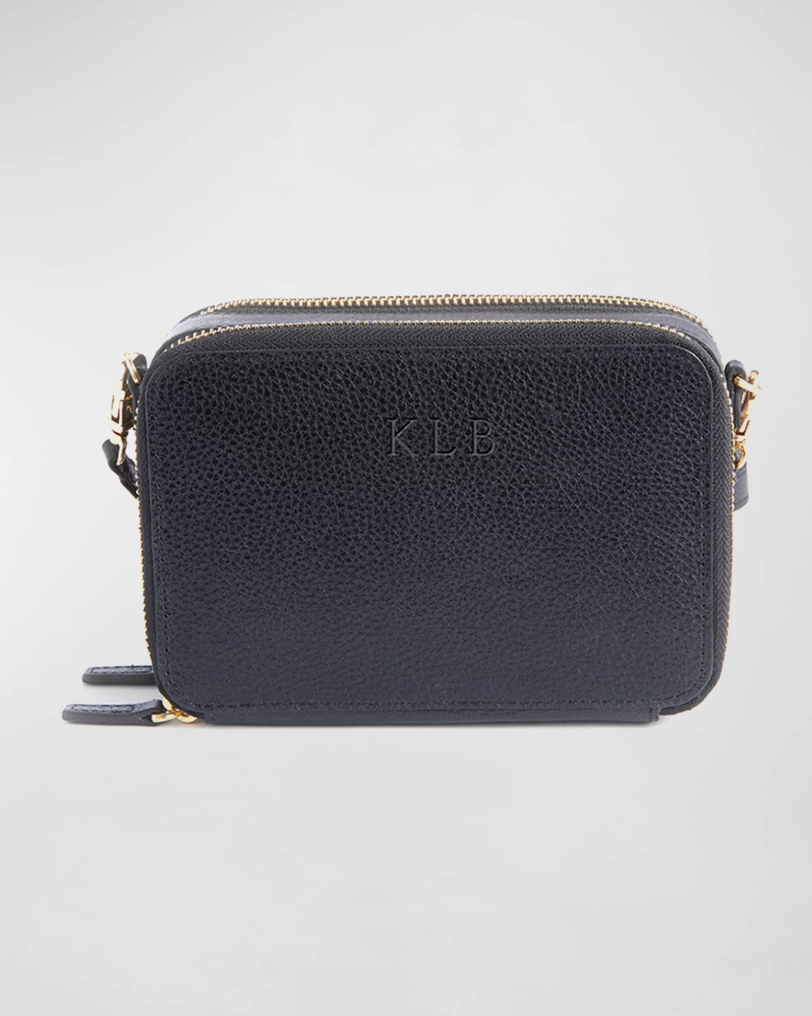 Monogrammed Leather Crossbody Bag 0