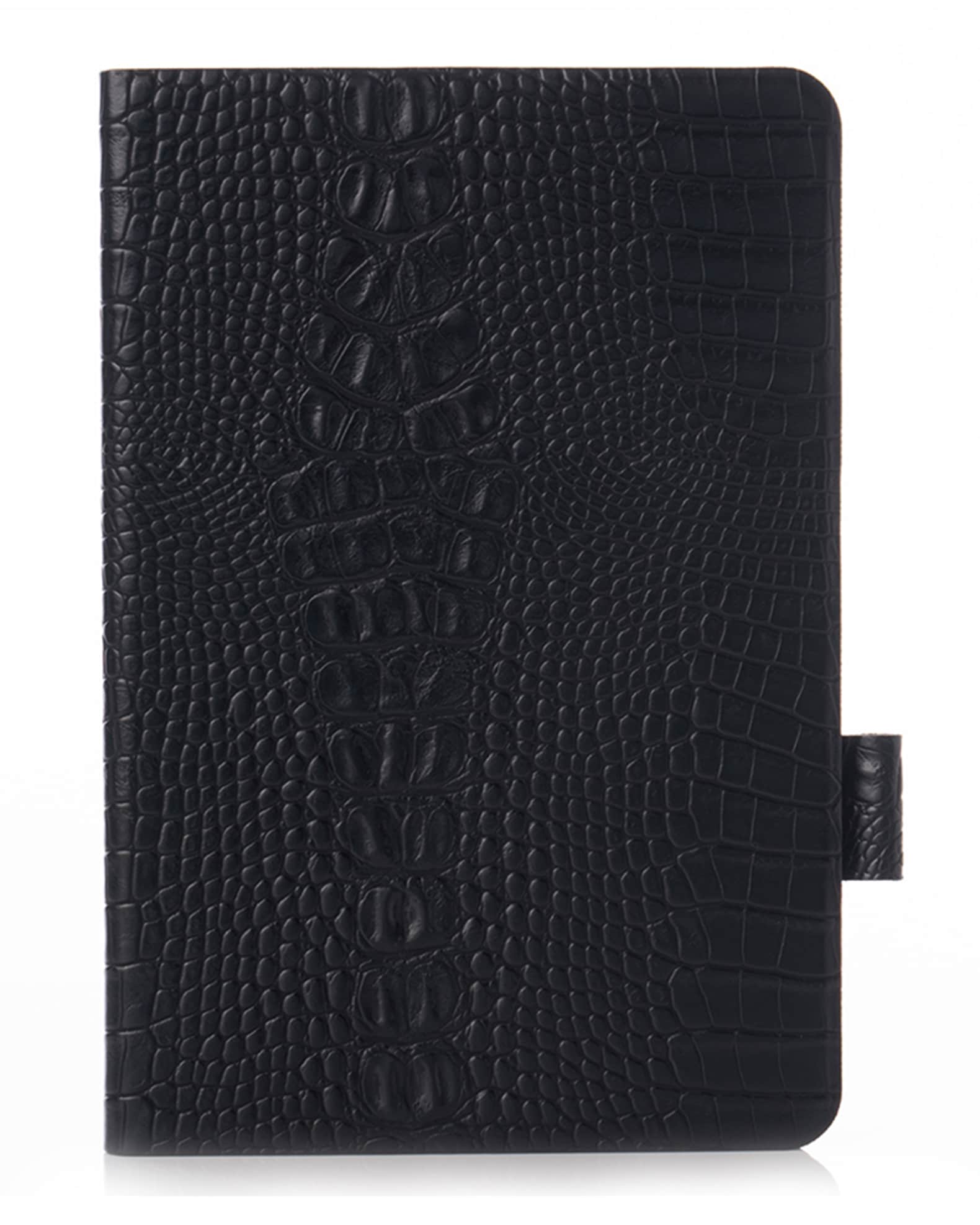 Chic Geeks Faux Crocodile iPad Case - Black