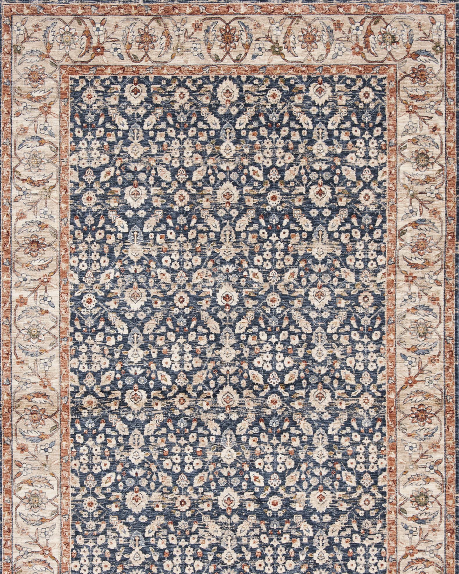 Carlingford Navy Power-Loomed Rug 1
