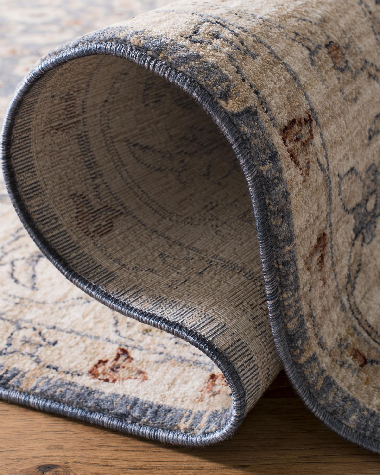 Helena Ivory/Blue Power-Loomed Rug | Neiman Marcus