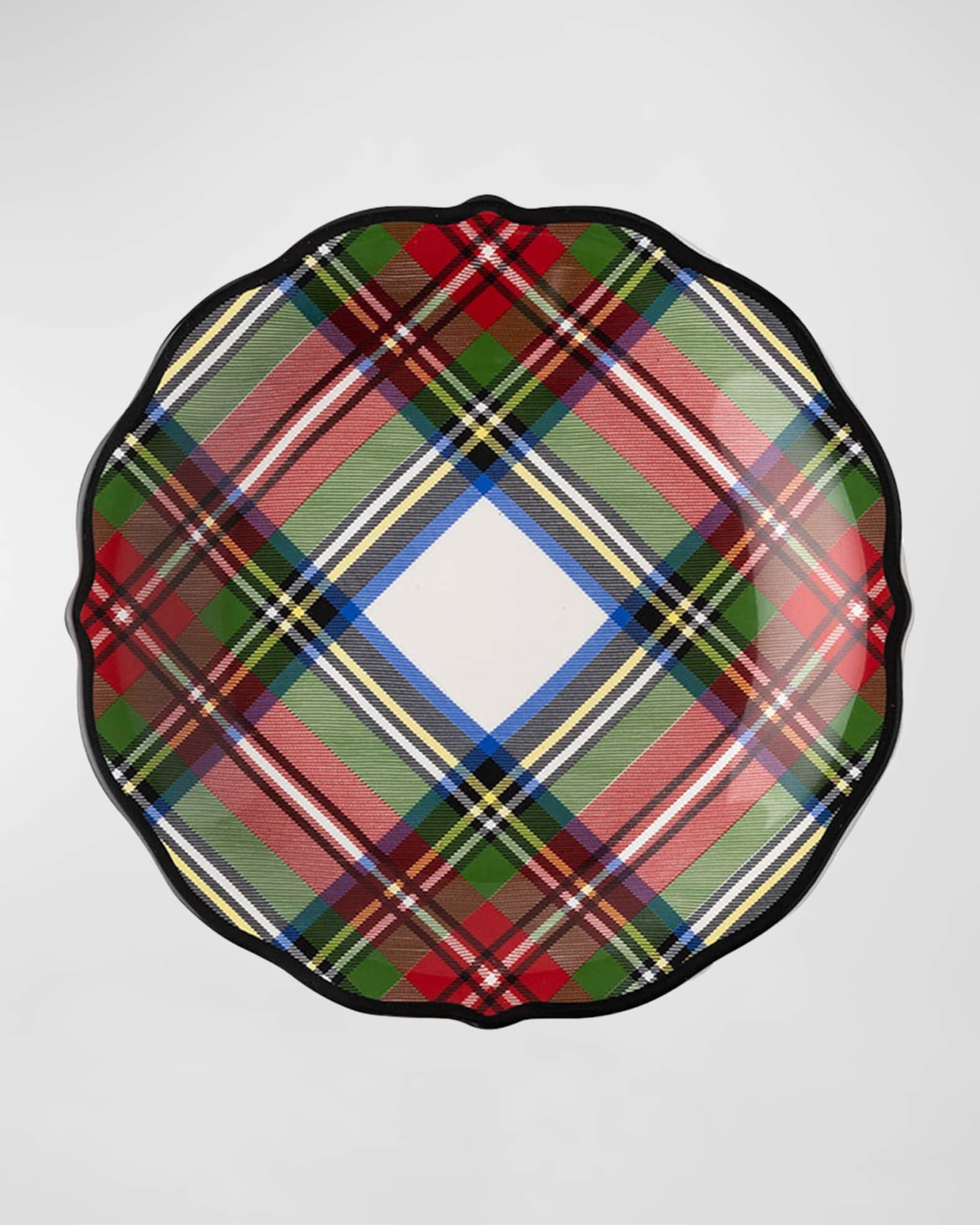 Juliska Stewart Tartan Cocktail Plates, Set of 4 Neiman Marcus