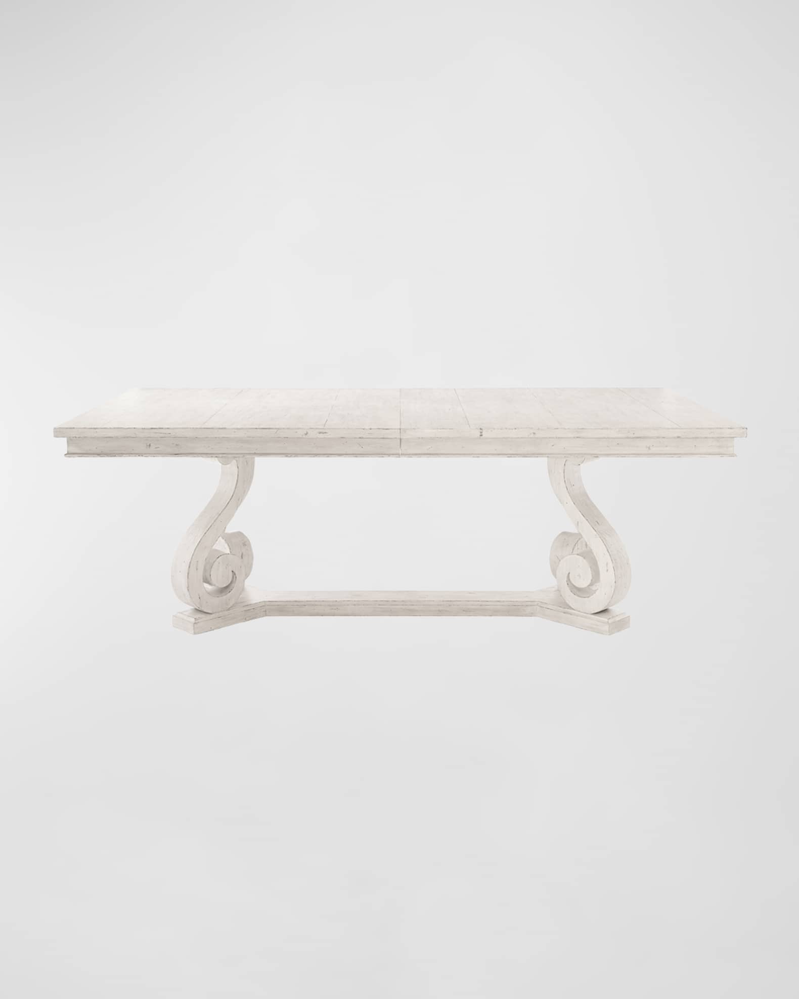 Bernhardt Mirabelle Trestle Dining Table with Two Leaves Neiman Marcus