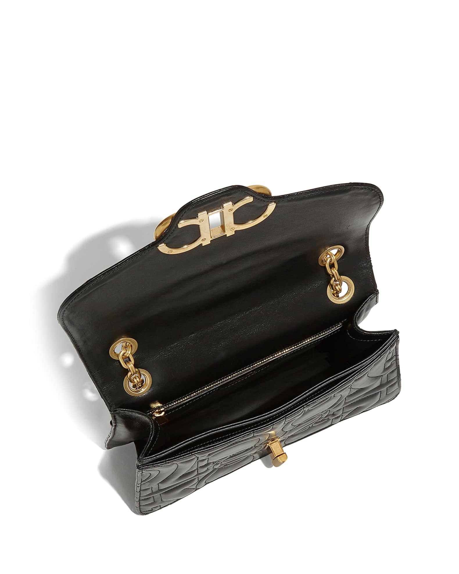 Salvatore Ferragamo Quilted Gancini Shoulder Bag Neiman Marcus