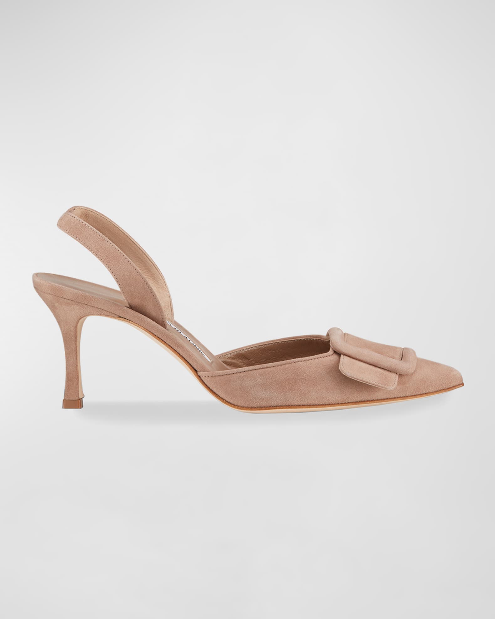 Manolo Blahnik Maysli Suede Buckle