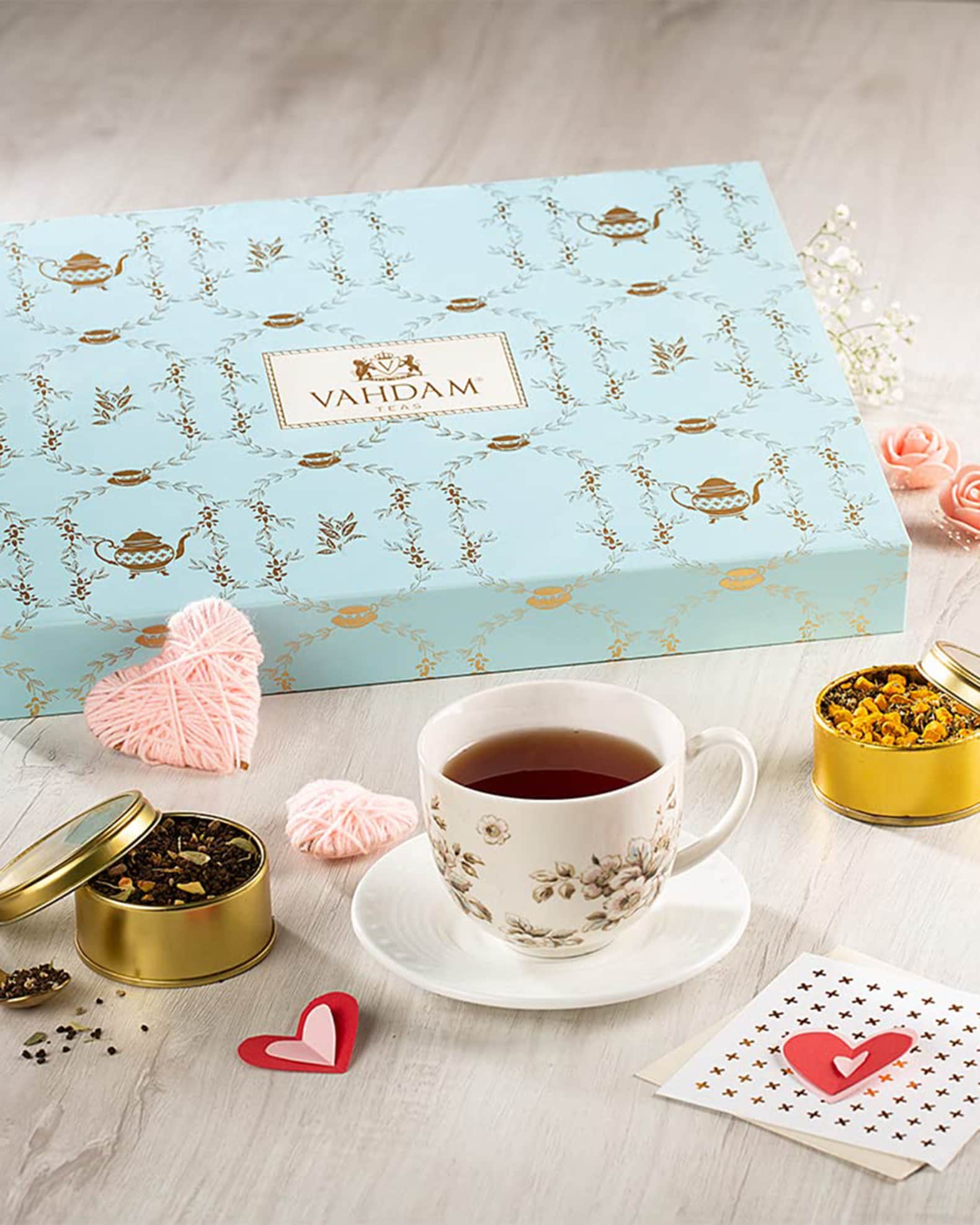 Vahdam Teas Bloom Luxurious Tea Gift Set 12 Signature Teas Packed