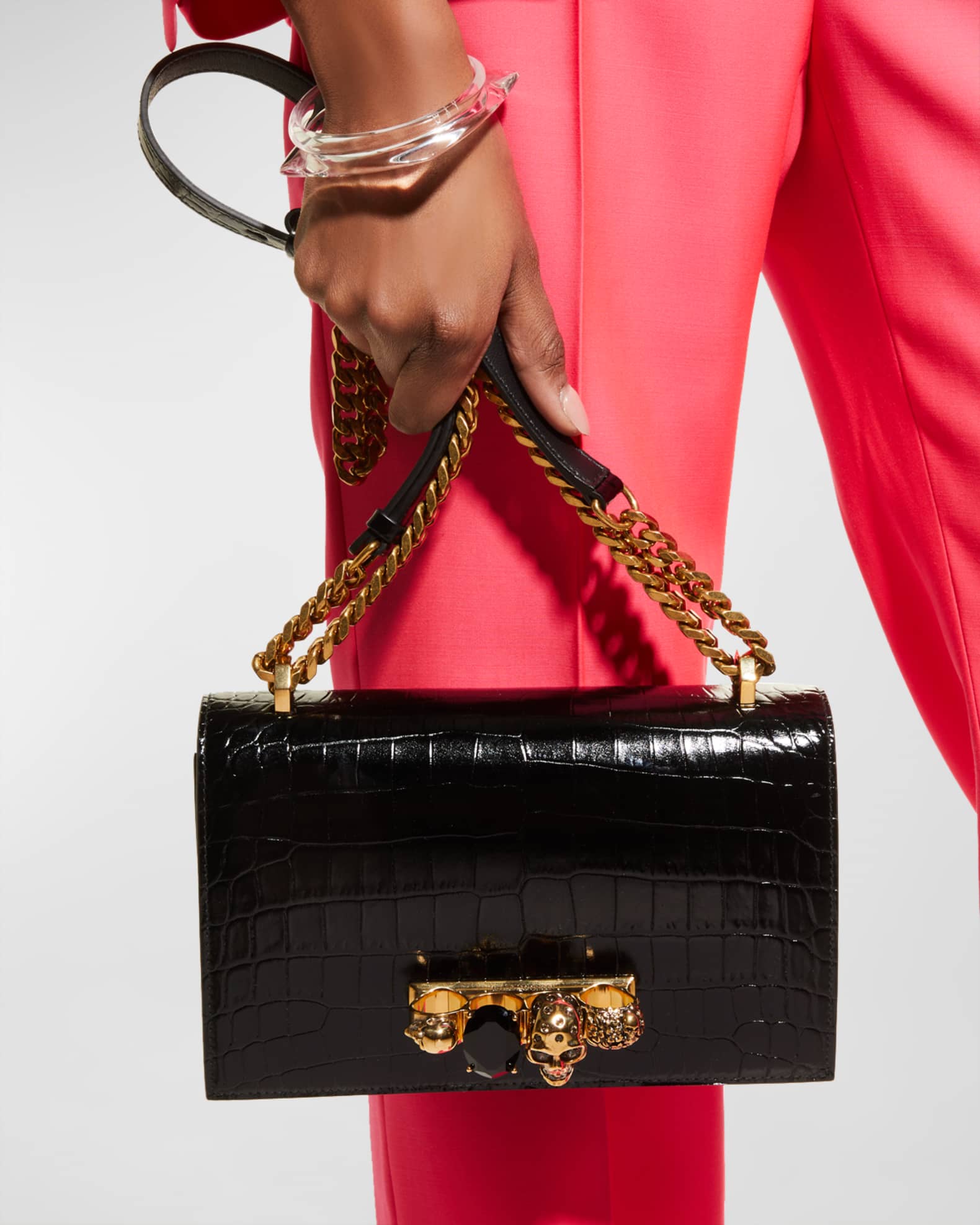 Alexander McQueen Jeweled Satchel Bag Neiman Marcus
