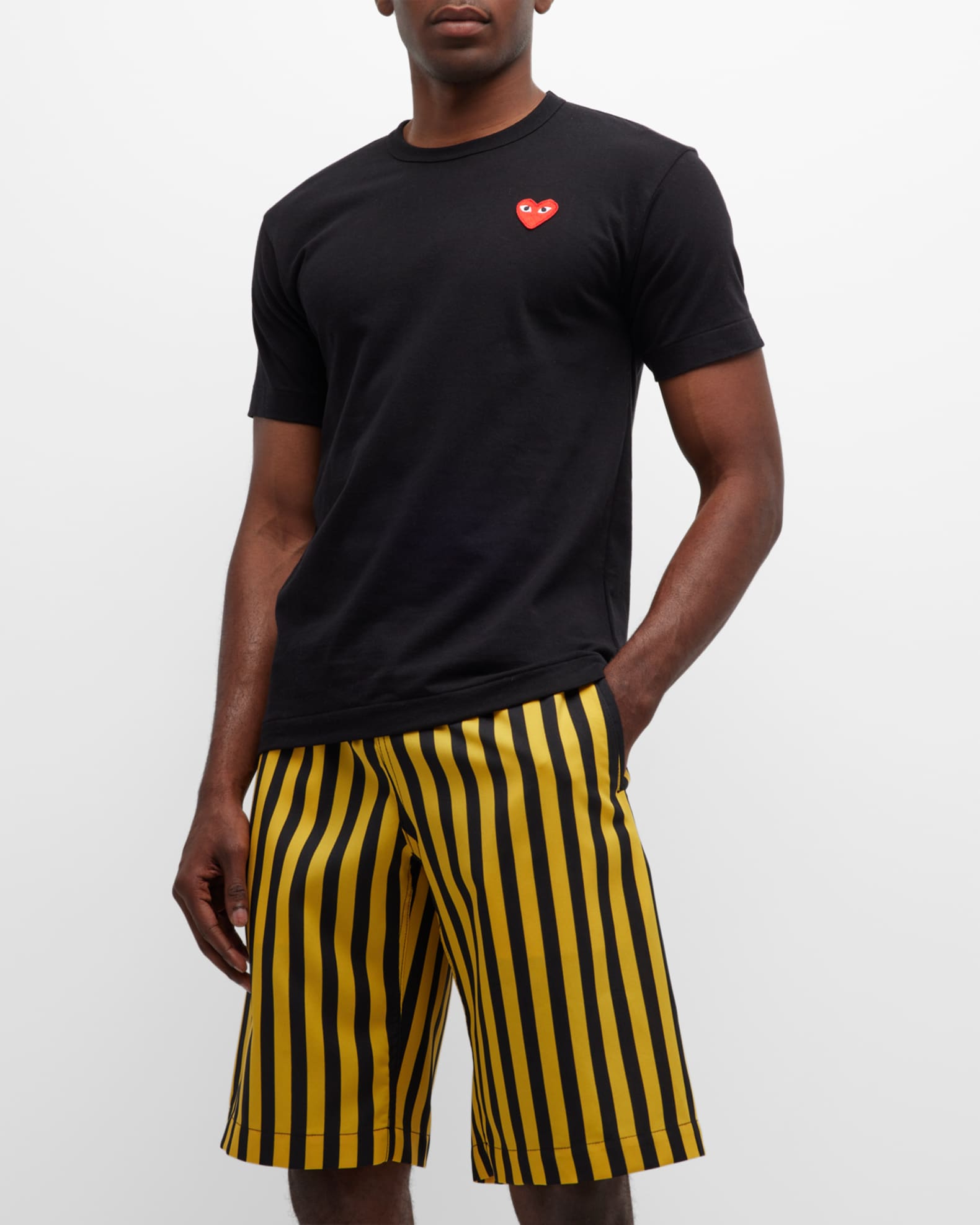 Comme des Garcons Men's Cotton Jersey Heart T-Shirt | Neiman Marcus