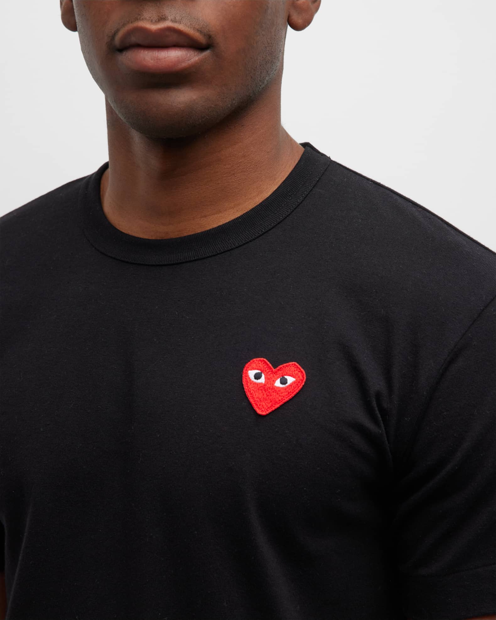 Comme des Garcons Men's Cotton Jersey Heart T-Shirt | Neiman Marcus