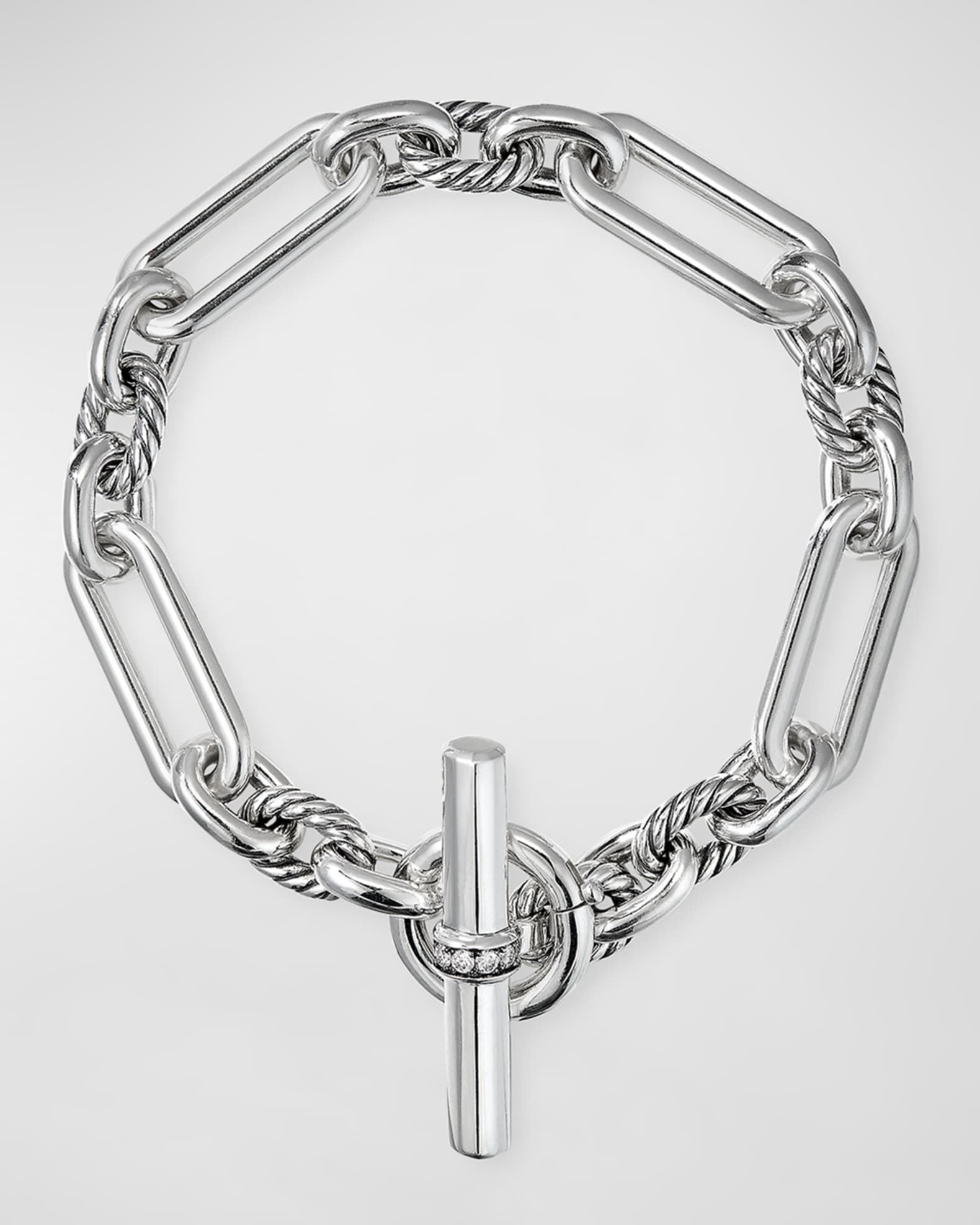 David Yurman Lexington Chain Bracelet with Diamonds Neiman Marcus