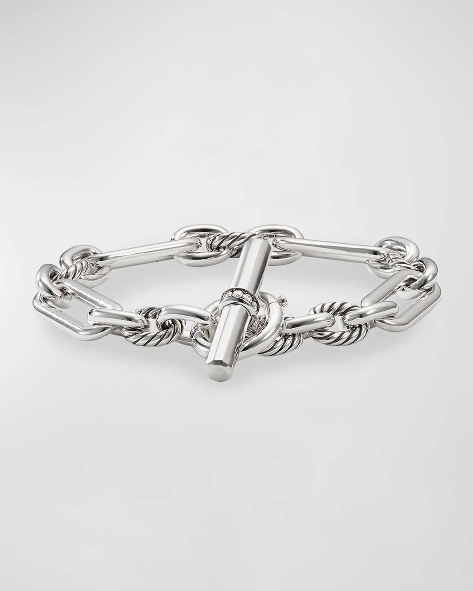 David Yurman Lexington Chain Bracelet with Diamonds | Neiman Marcus