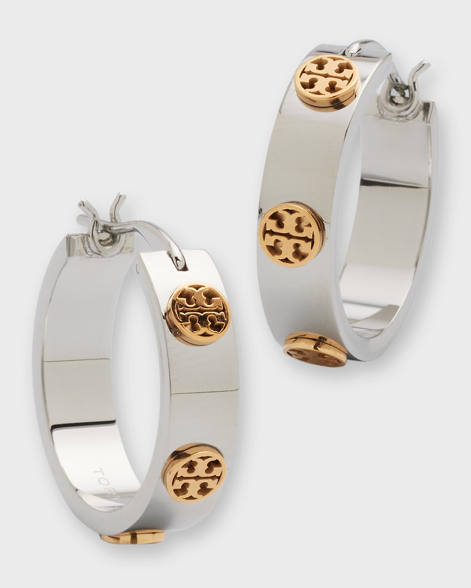 Tory Burch Miller Huggie Hoop Earrings Tory Gold