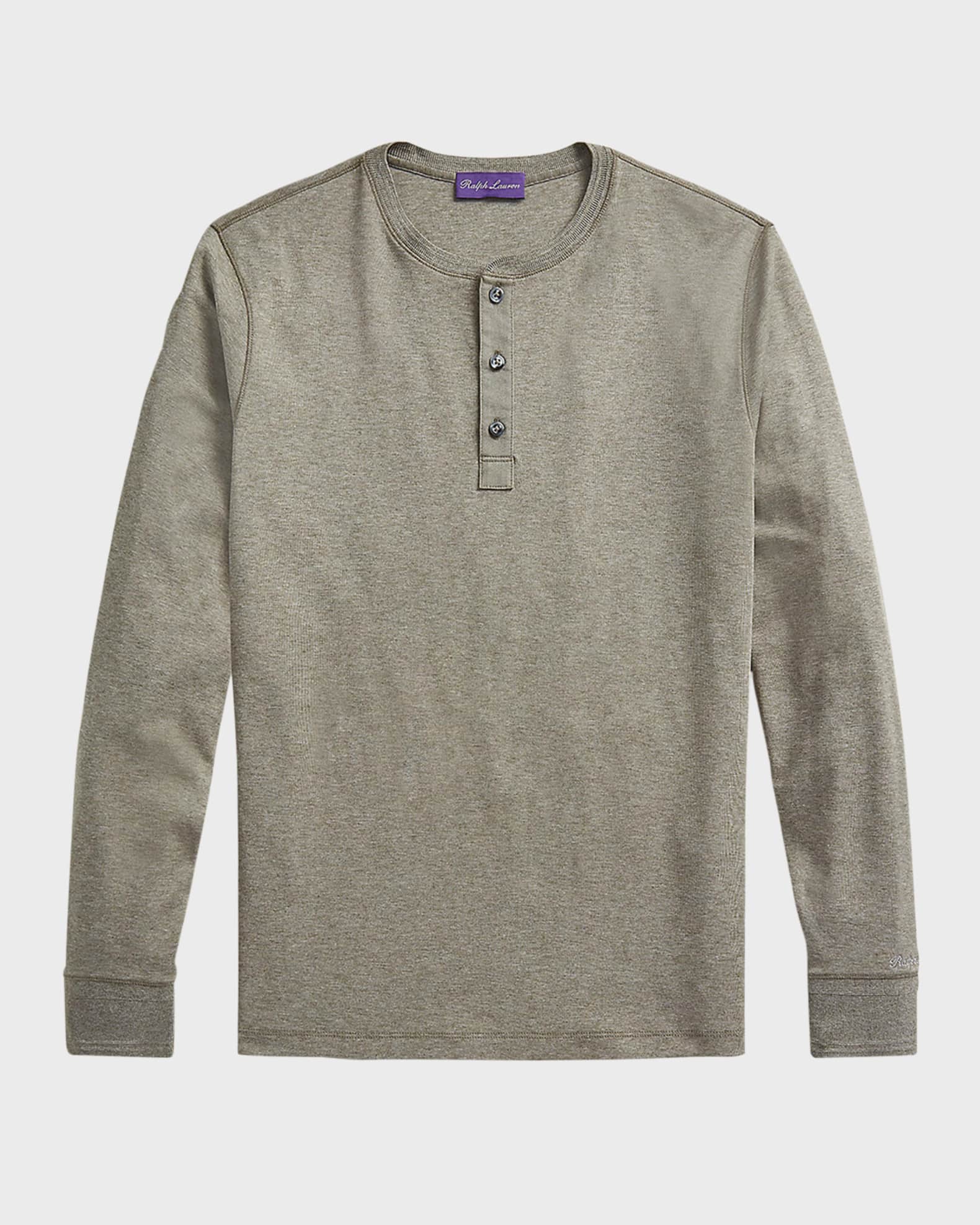 Ralph Lauren Purple Label Men's Long-Sleeve Henley Shirt