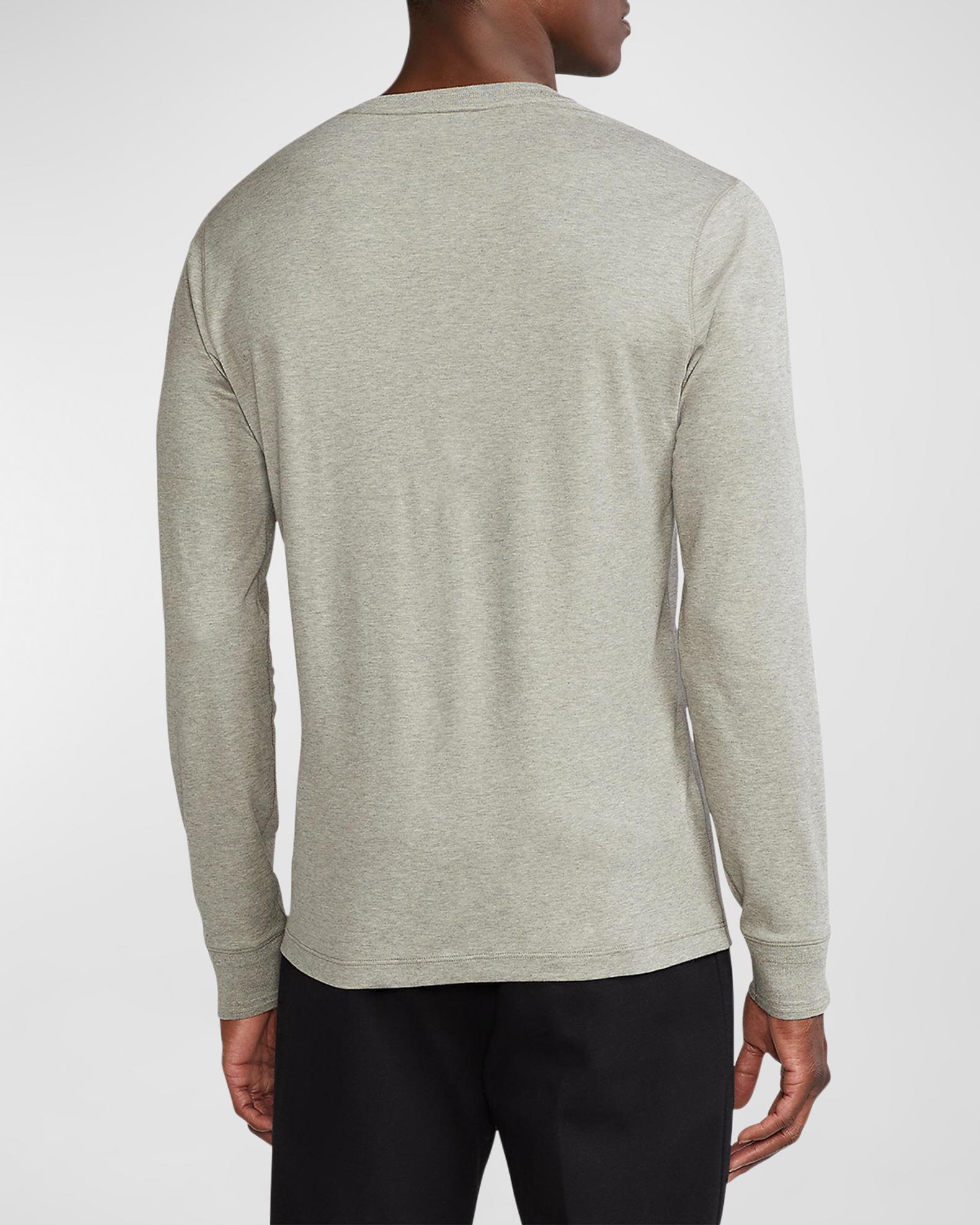 Ralph Lauren Purple Label Men's Long-Sleeve Henley Shirt | Neiman