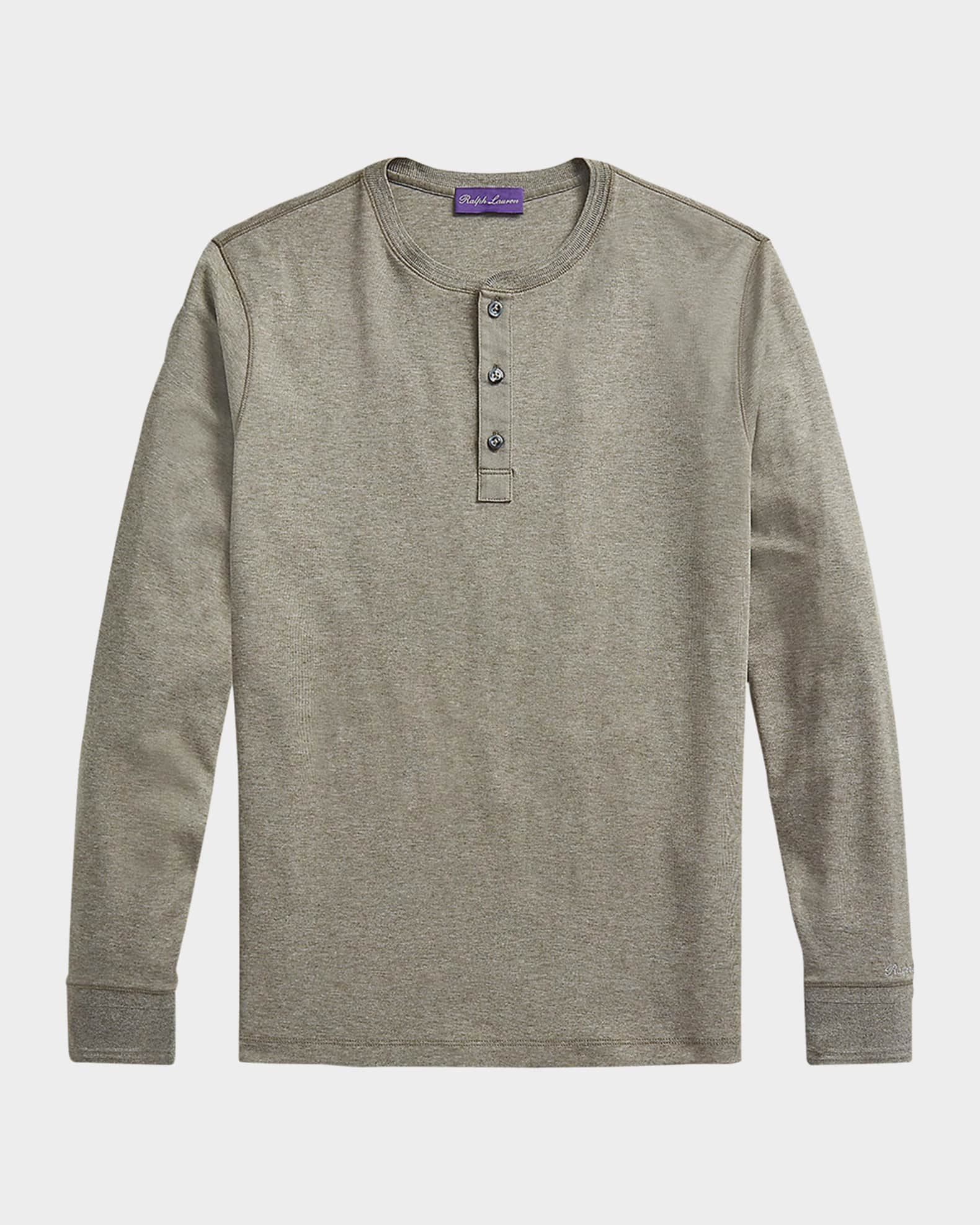 Ralph Lauren Purple Label Men's Long-Sleeve Henley Shirt