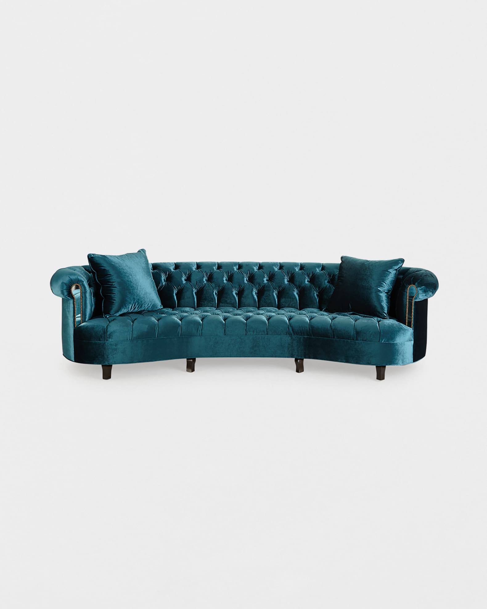 Rebecca Glam Mirrored Sofa, 122" 1