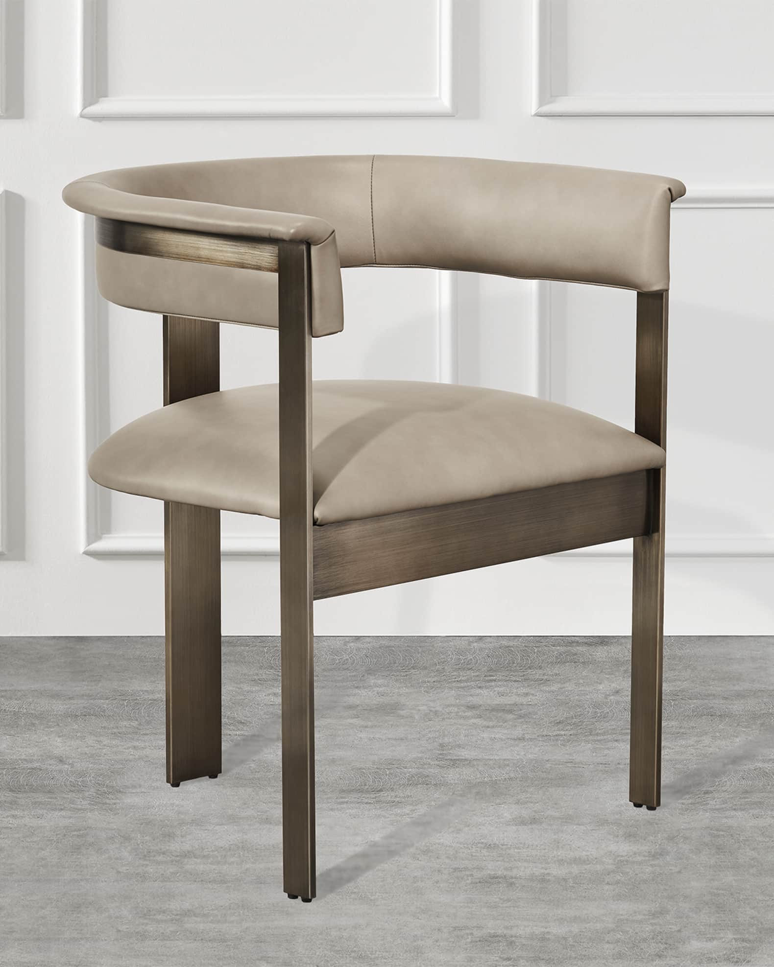 Interlude Home Louis Chair, Walnut