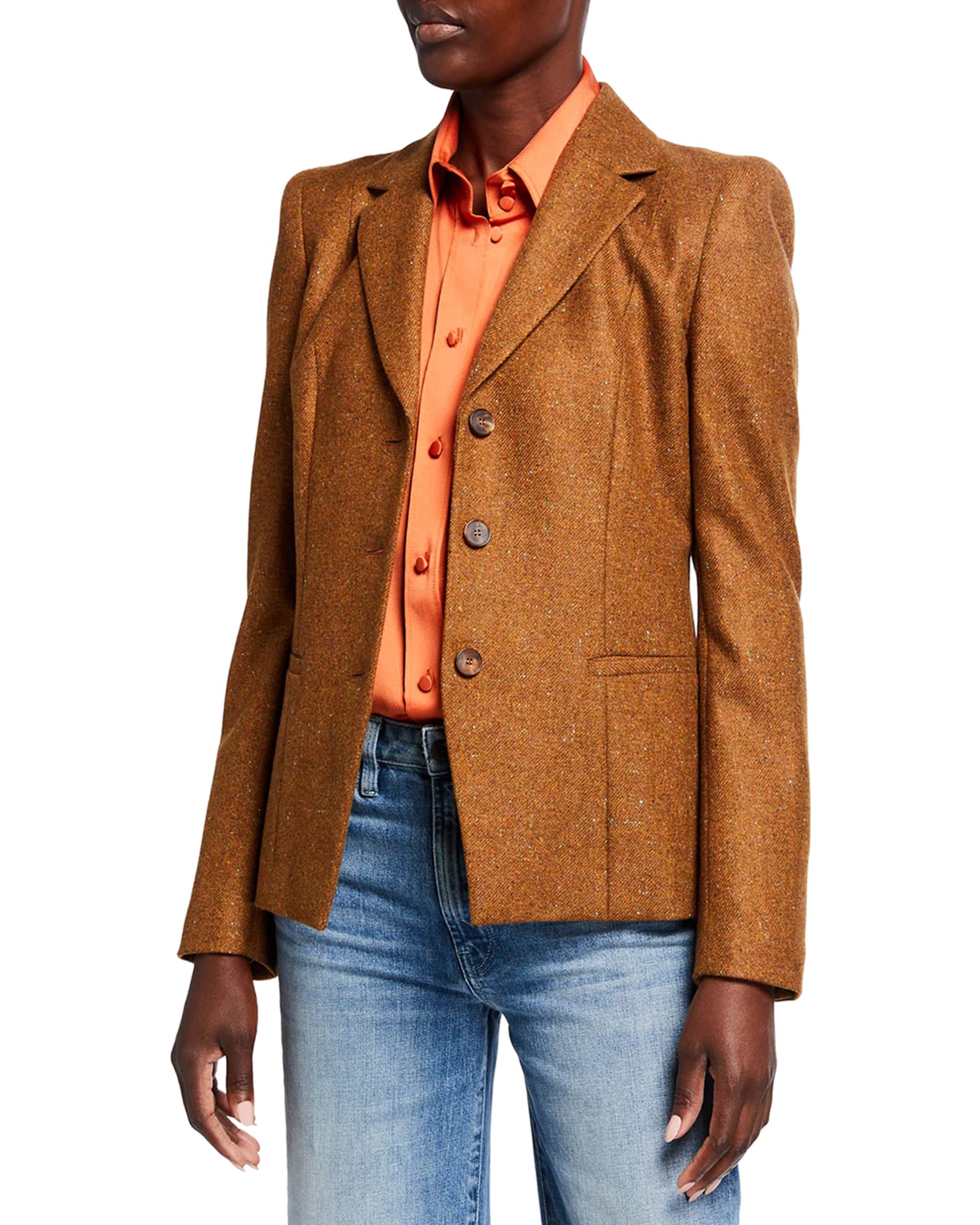 West Speckled Italian Cashmere Blazer and Matching Items | Neiman Marcus
