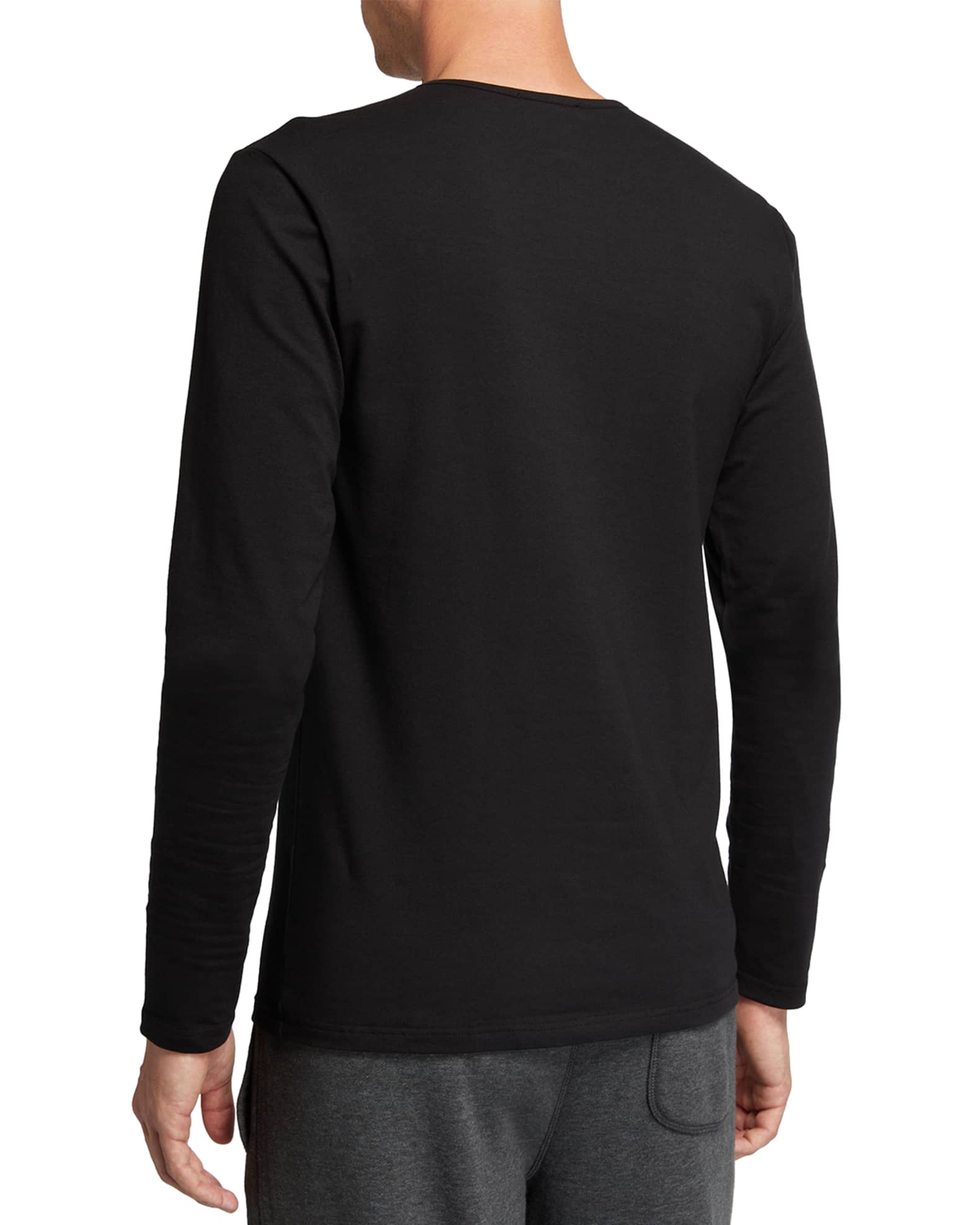 Versace Men's Medusa Logo Long-Sleeve T-Shirt | Neiman Marcus
