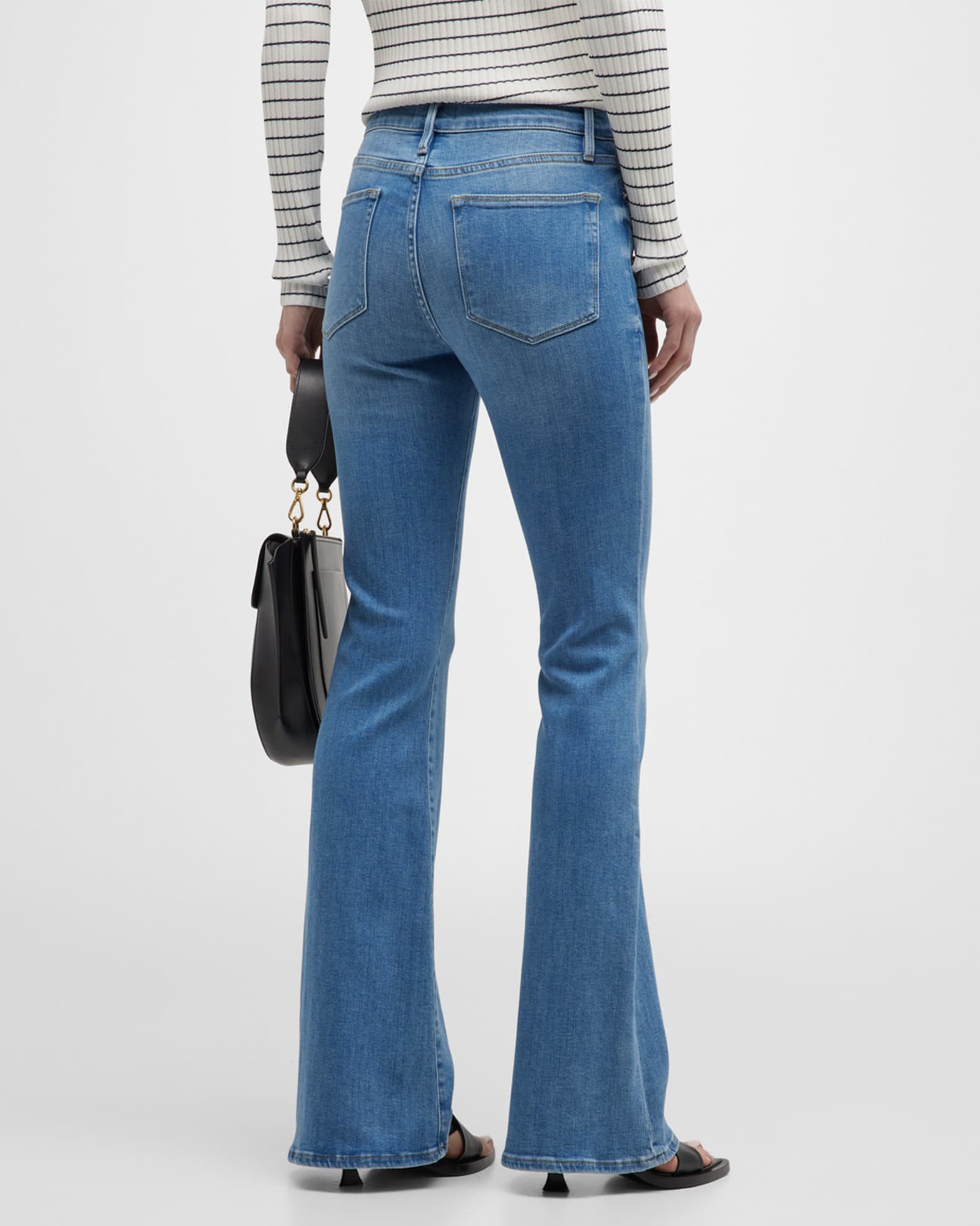 FRAME Le Garcon Cuffed StraightLeg Cropped Denim Jeans Neiman Marcus