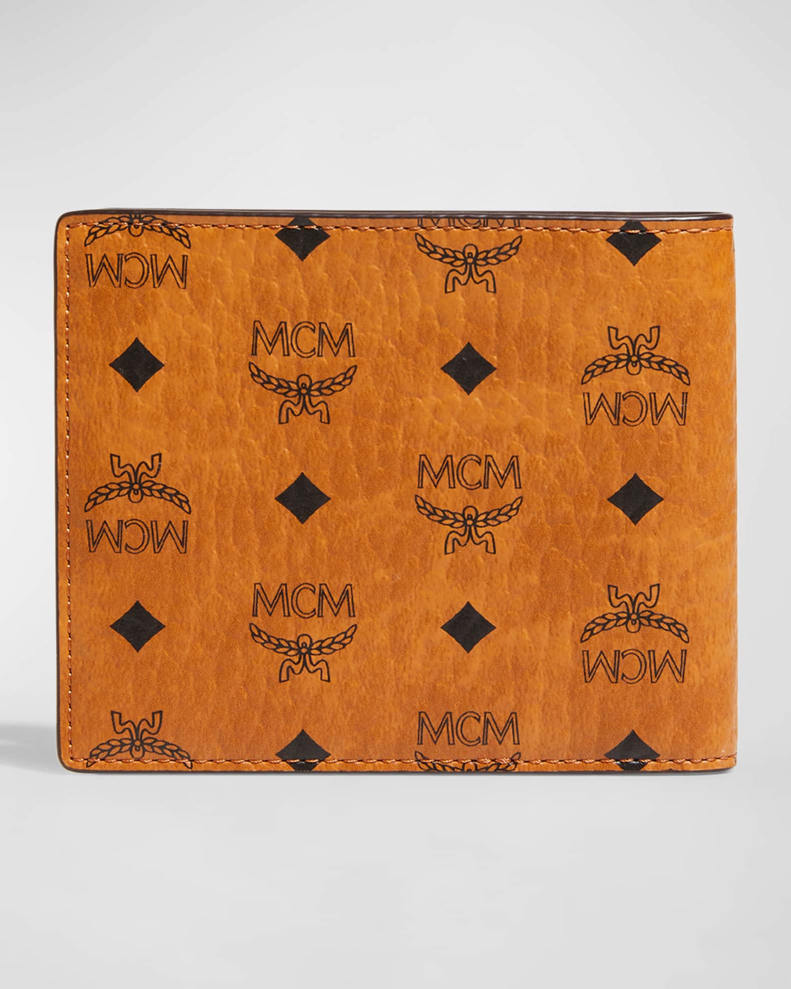 MCM Large Aren embossed-monogram Leather Wallet - Farfetch