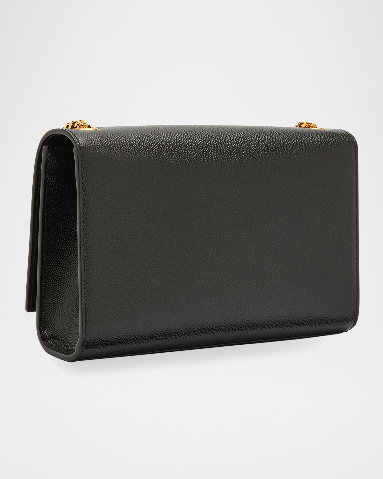 Saint Laurent Kate Medium Tassel YSL Wallet on Chain in Grained