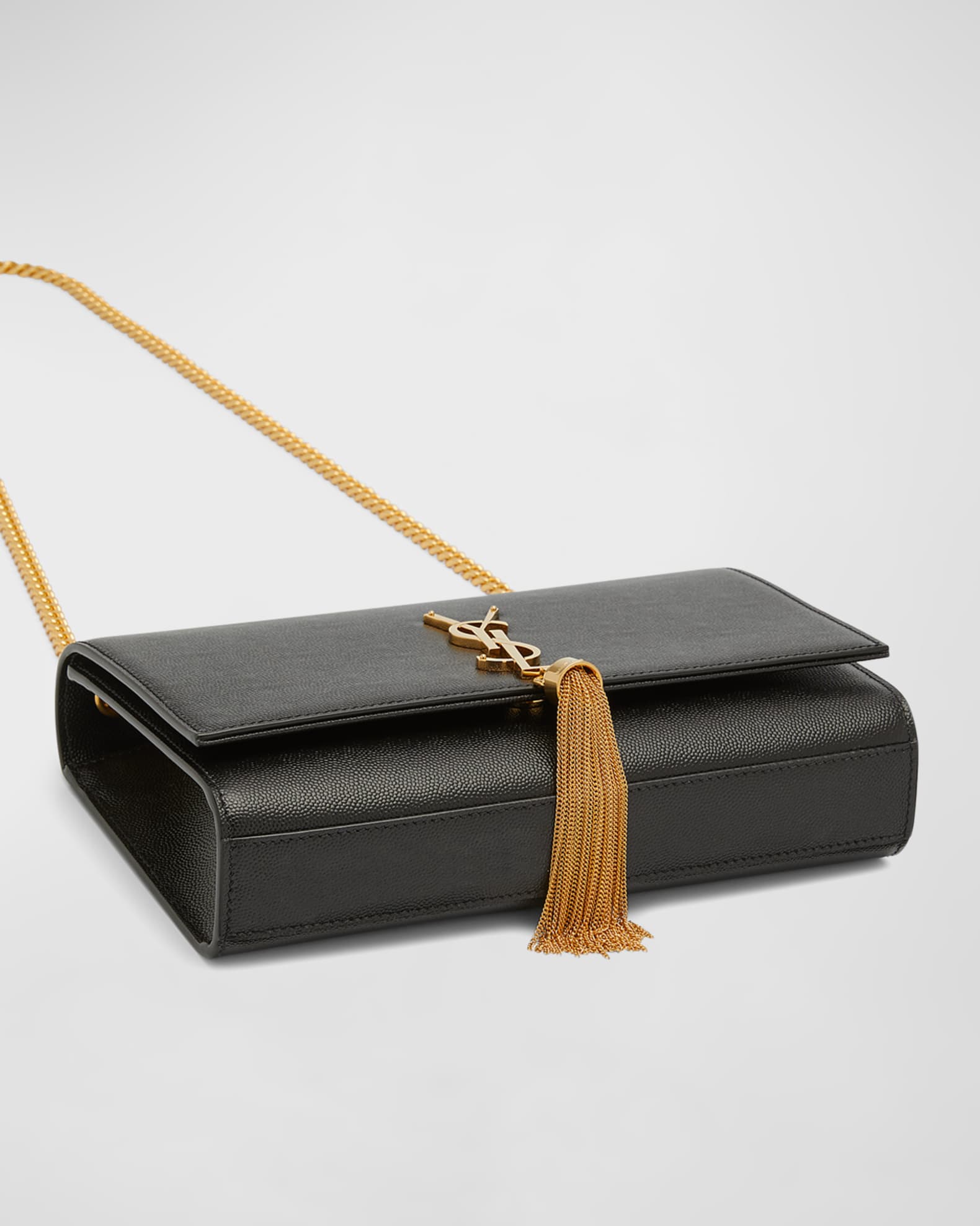 Medium kate leather wallet on a chain deals