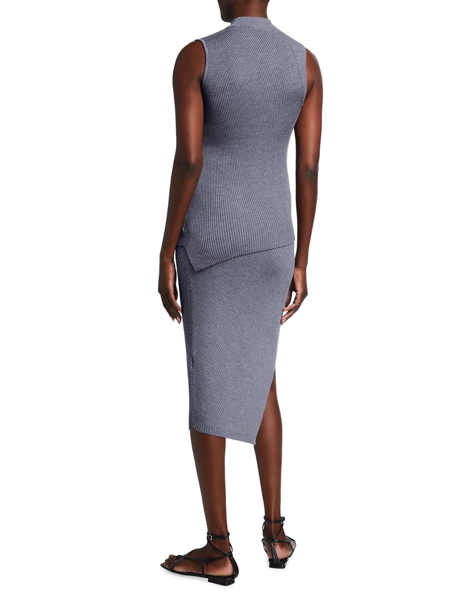 theory twisted rib skirt