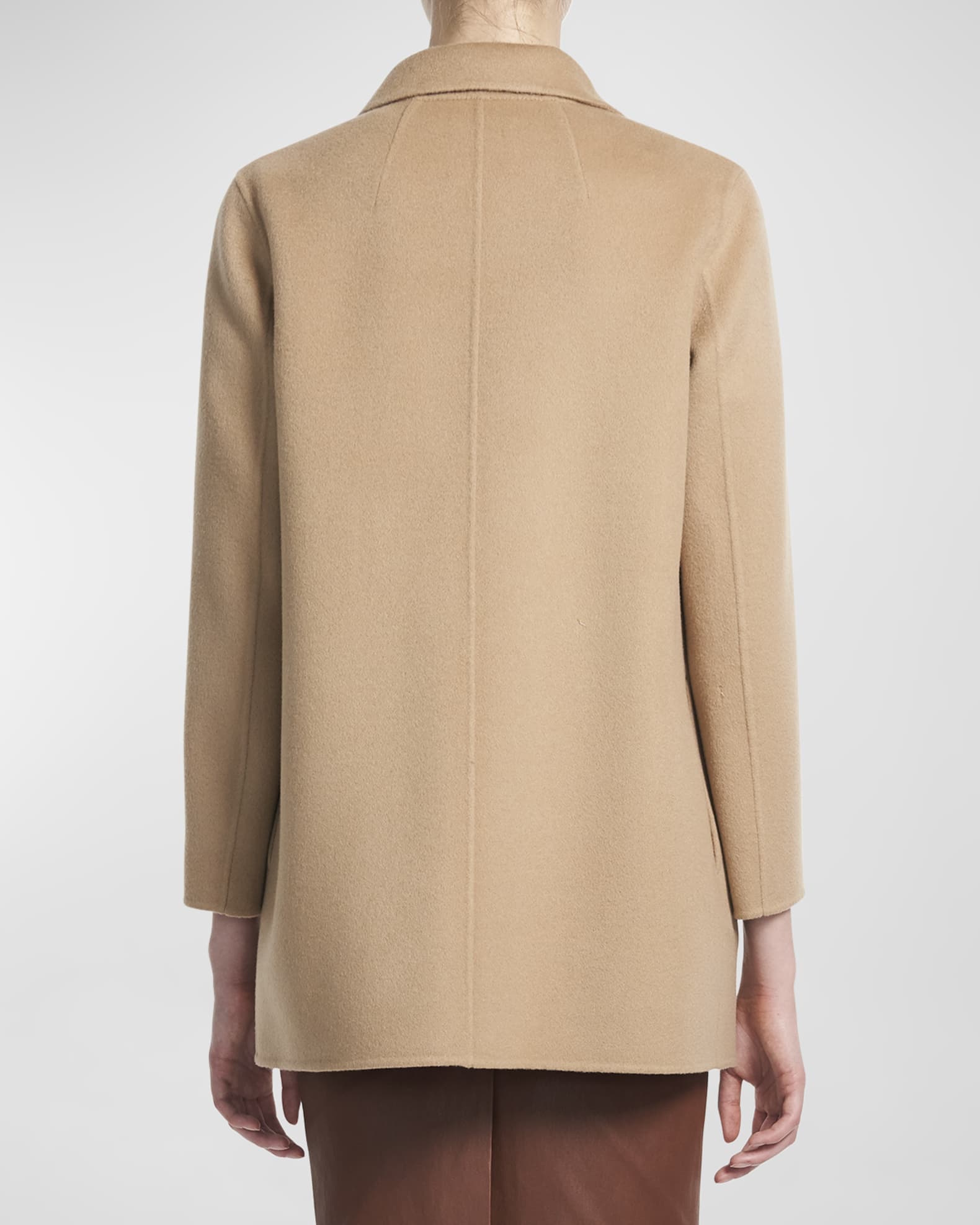 clairene shawl jacket in double face wool cashmere